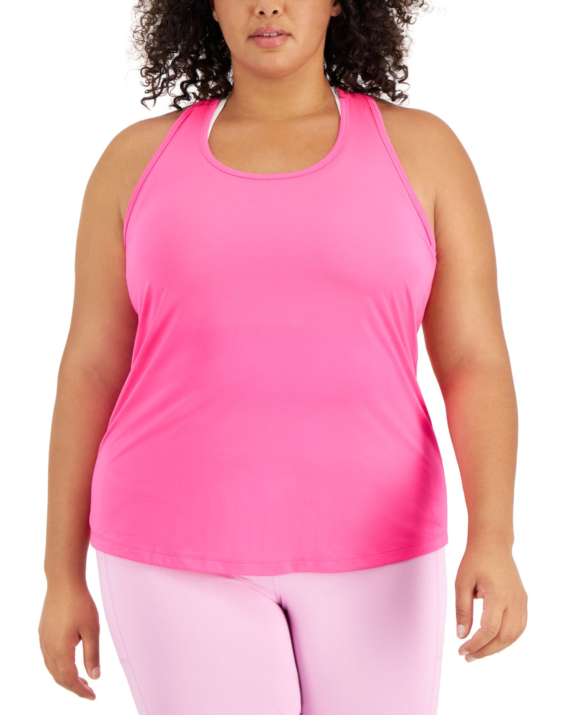 ID Ideology Plus Size Textured Tank Top