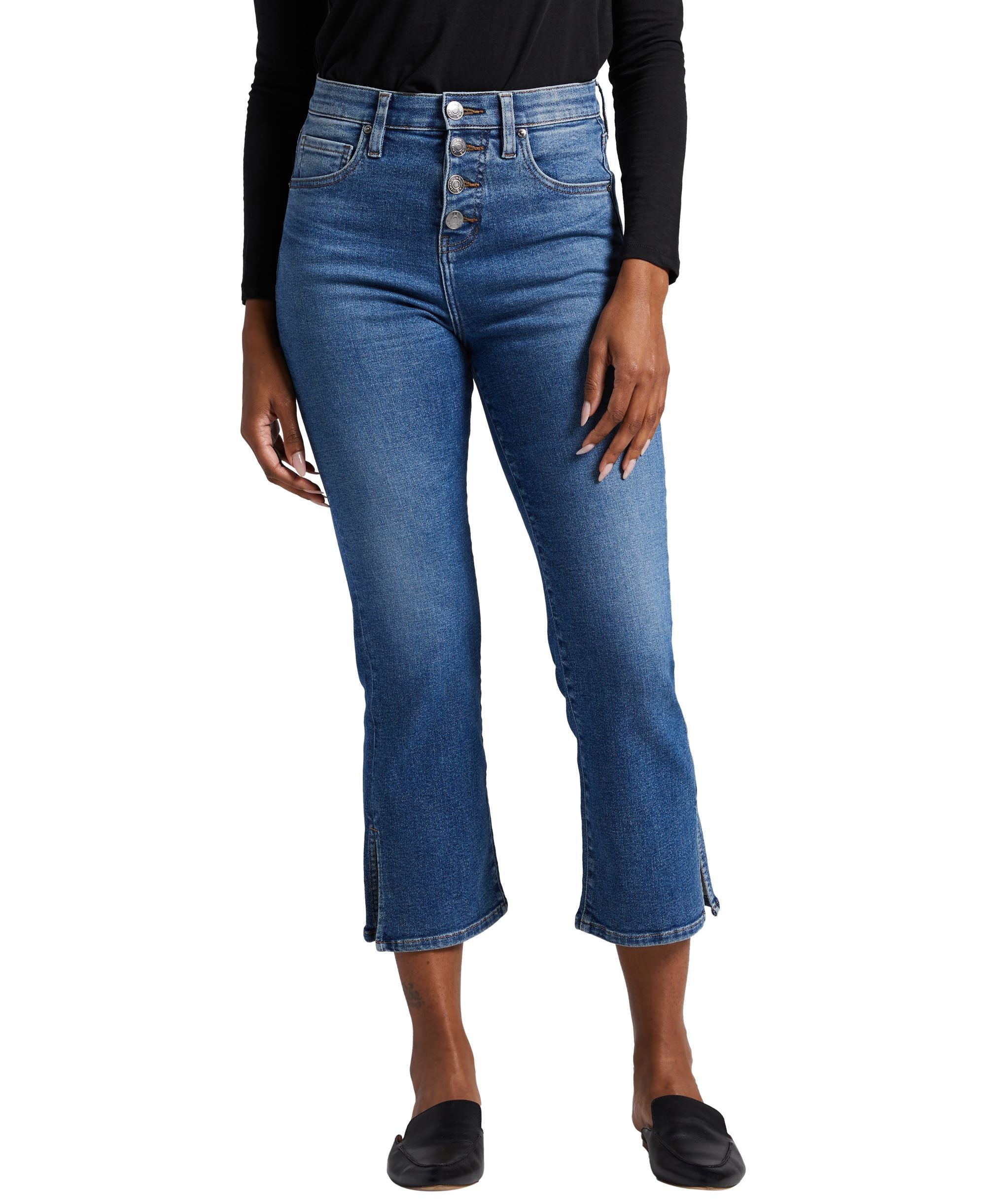 Women's Phoebe High Rise Cropped Bootcut Jeans