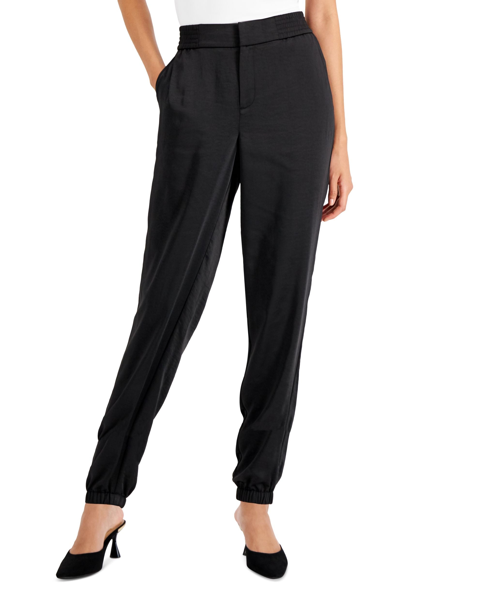 Charter Club Petite Solid Relaxed Ankle Pants