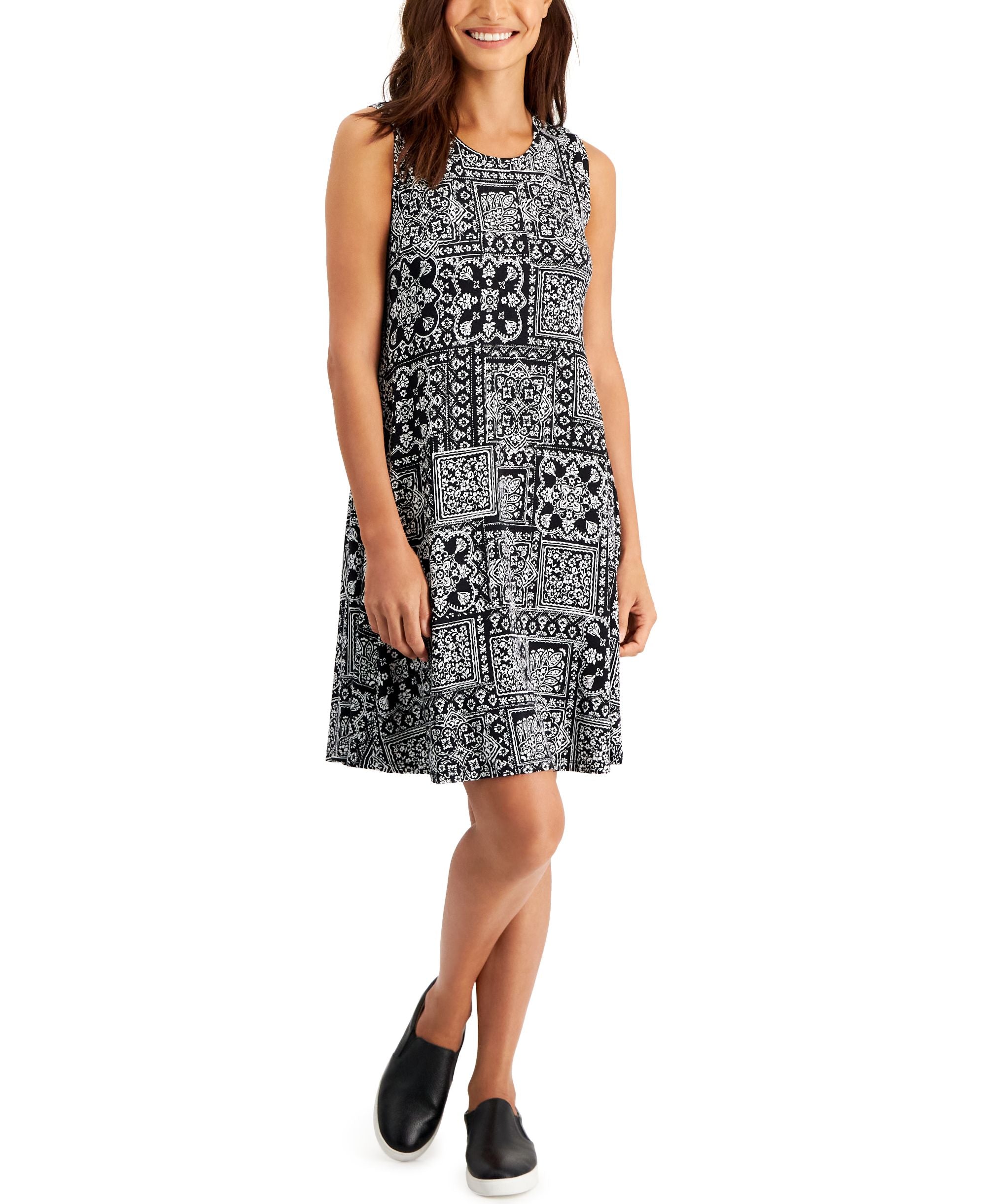 Petite Petite Bandana Print Flip Flop Dress
