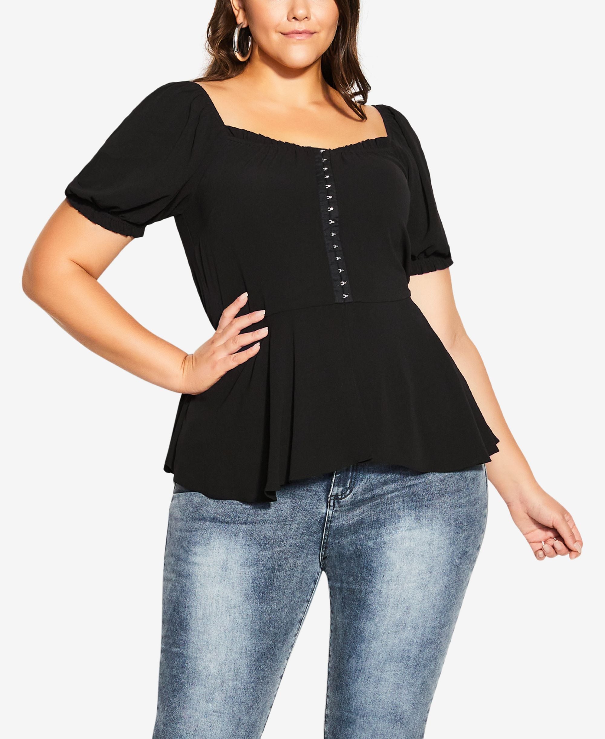 Trendy Plus Size Quirky Top