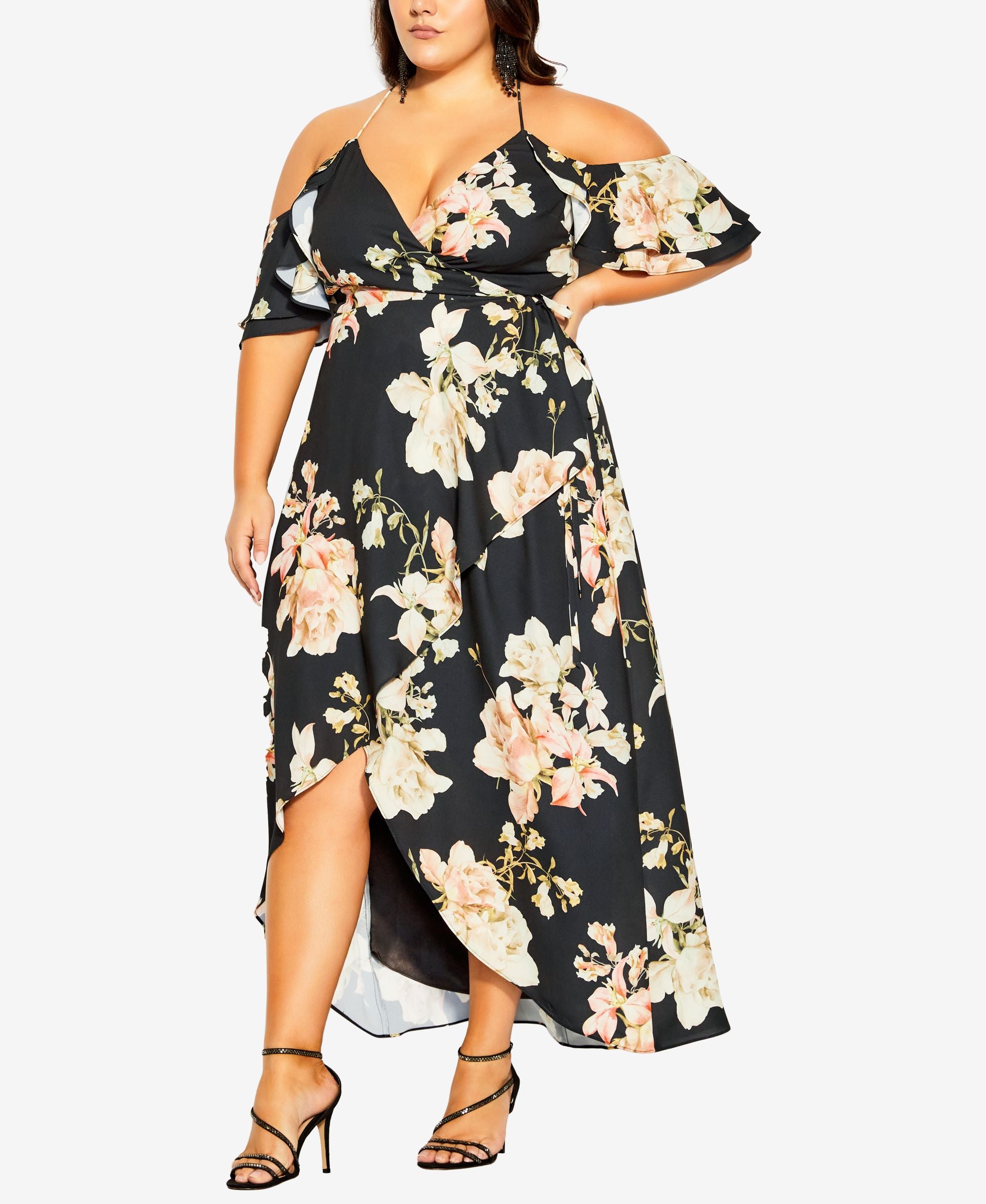 Trendy Plus Size Floral Flourish Maxi Dress