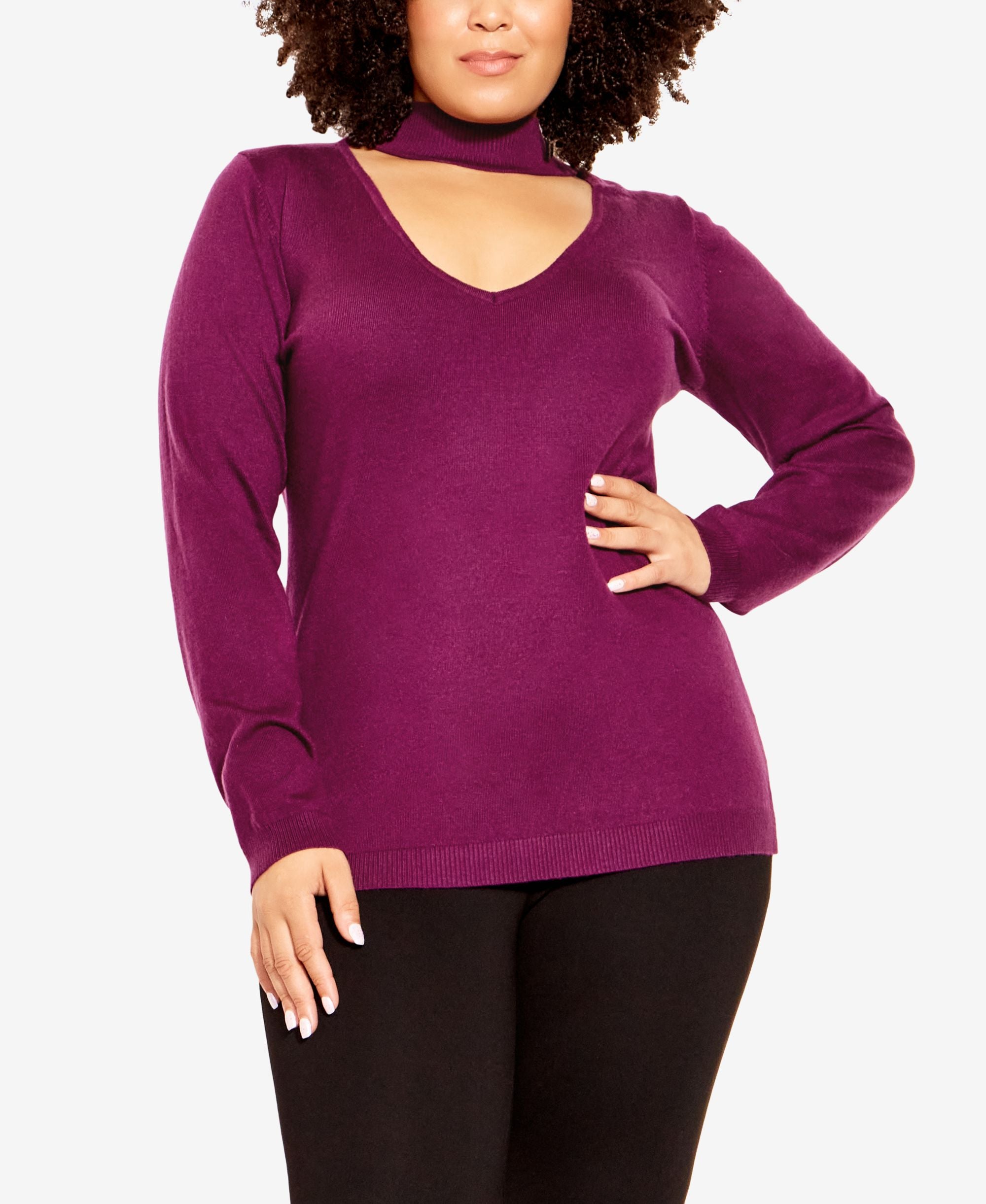 Trendy Plus Size Yolanda Jumper Sweater