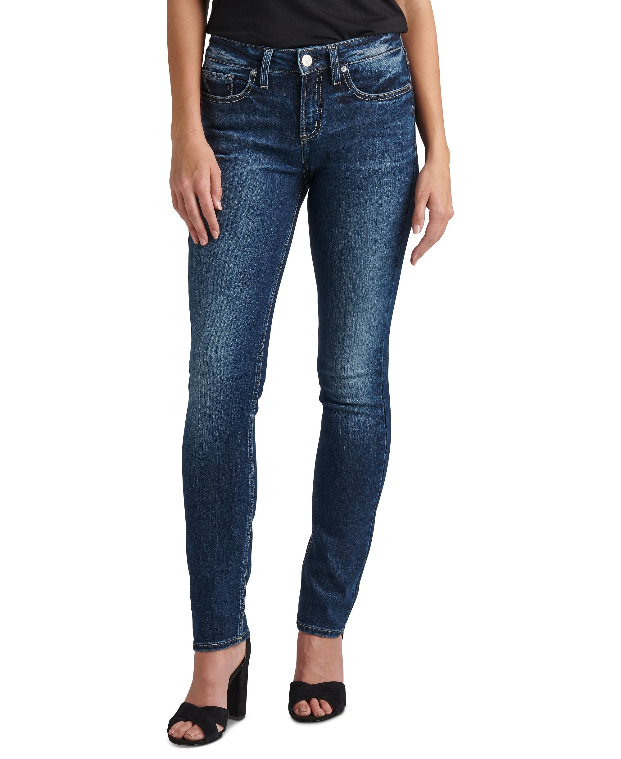 Silver Jeans Co. Womens Suki Curvy Fit Skinny Jeans