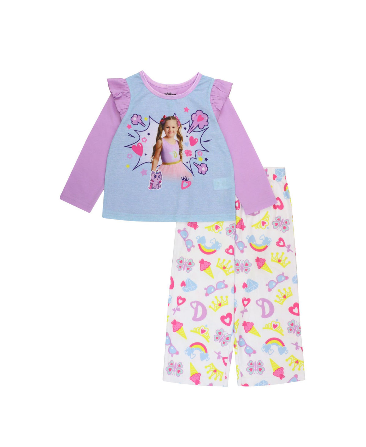 Toddler Girls Love Diana T-Shirt Pajama 2 Piece Set
