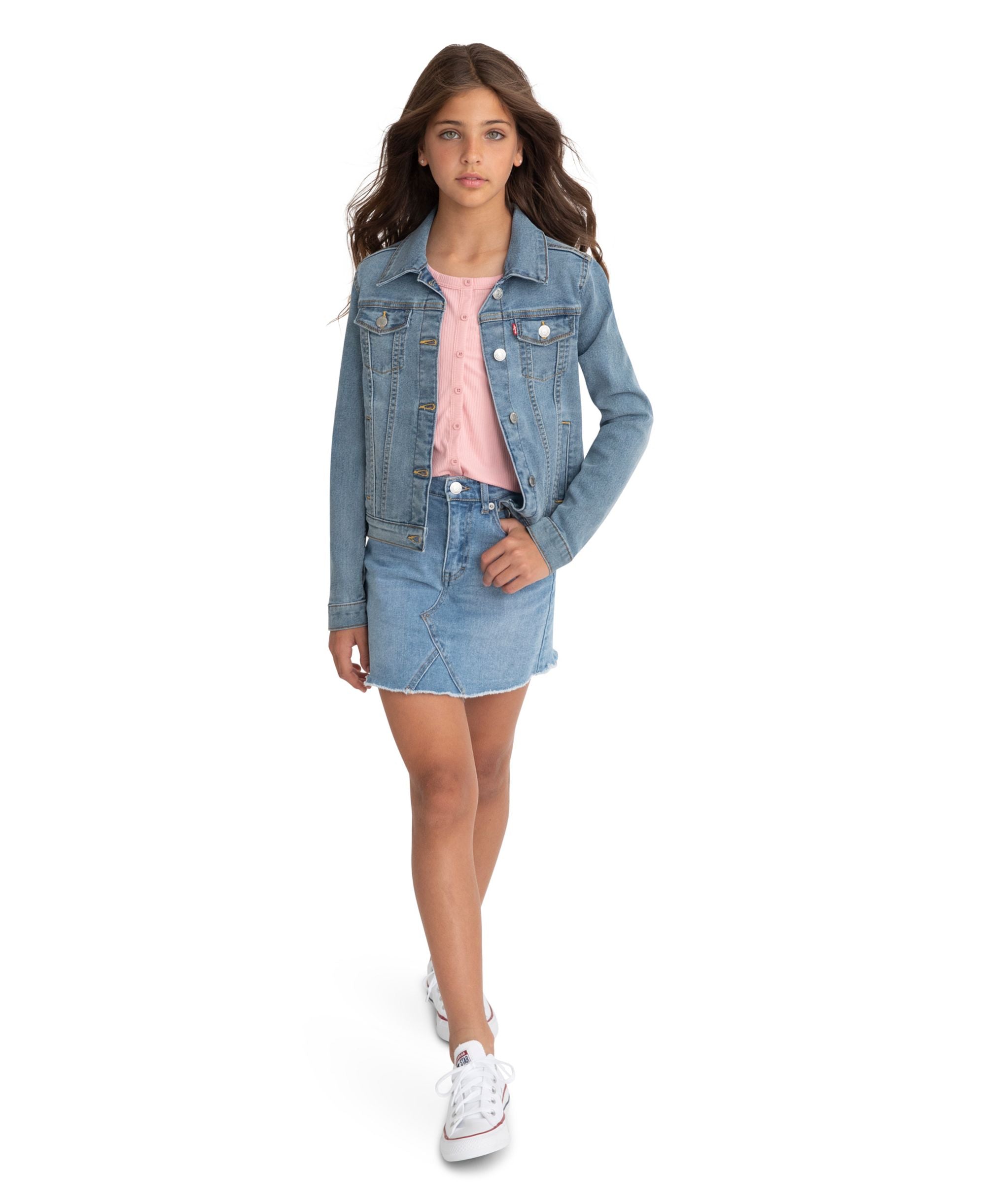 Levis Levis X Clements Twins Big Girls High Rise Denim Skirt
