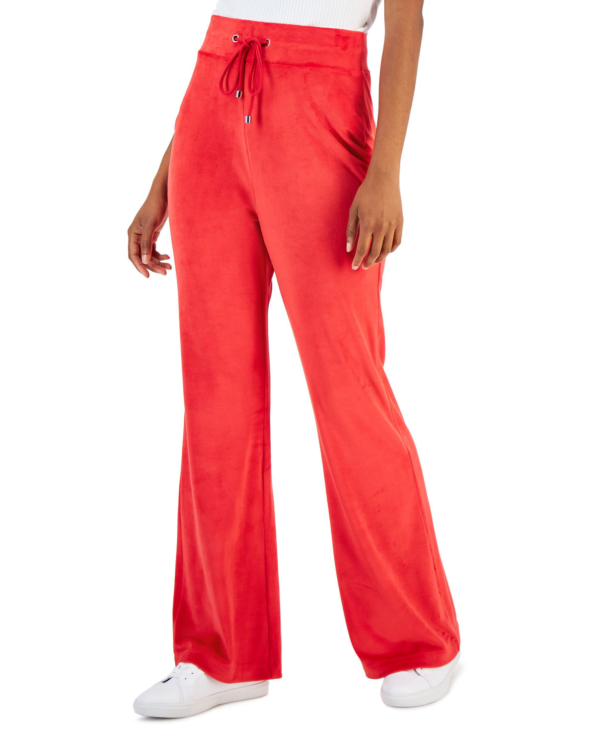 INC International Concepts Womens Velour High Rise Flare Leg Pants