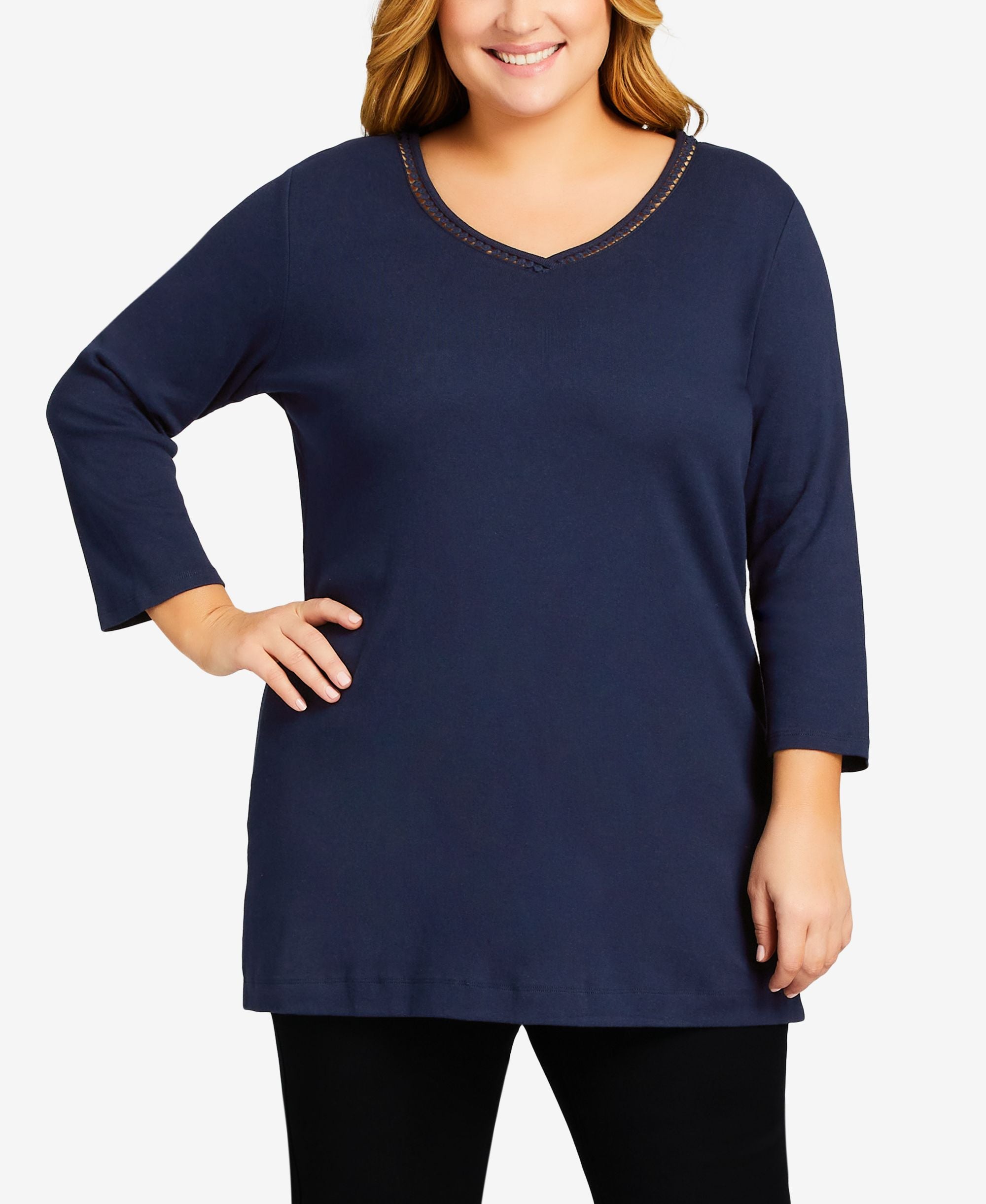 Plus Size Wessex Essential Longline T-shirt