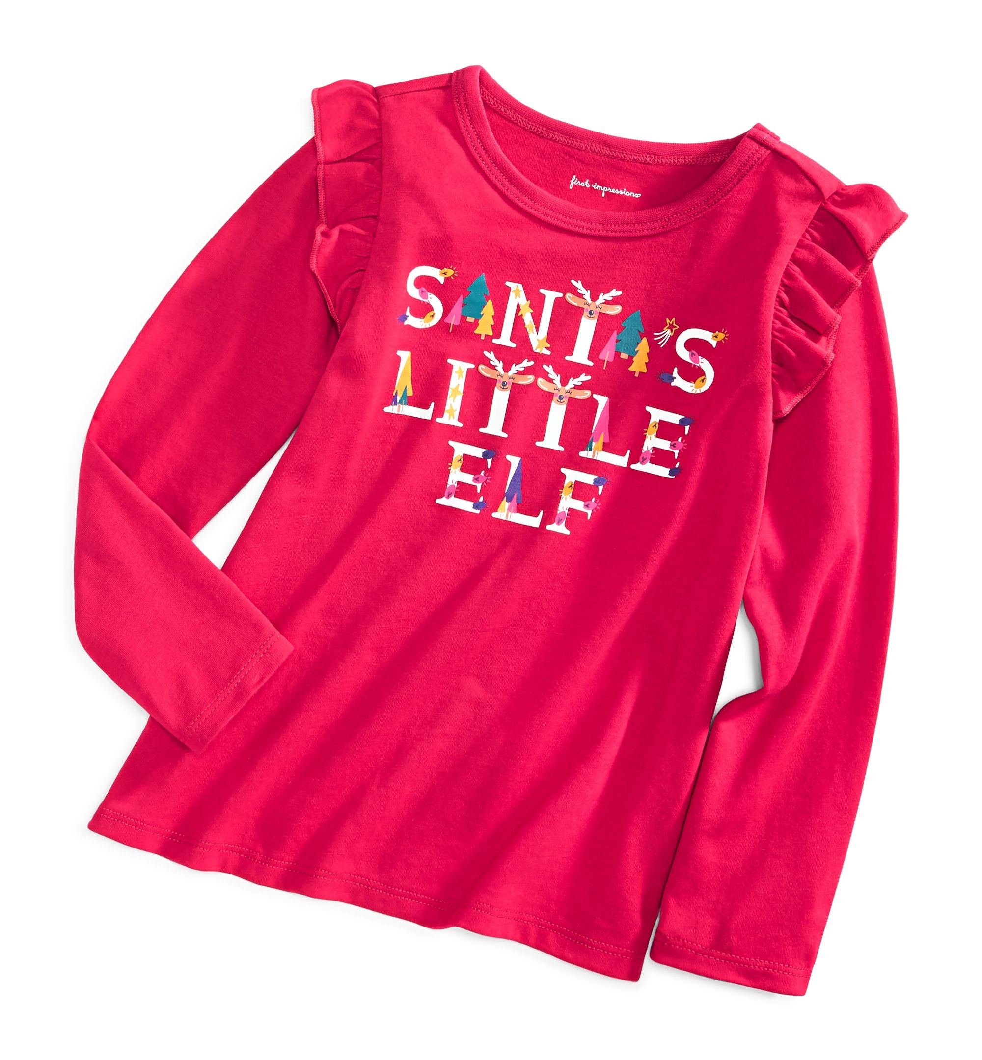 First Impressions Toddler Girls Santas Elf Top