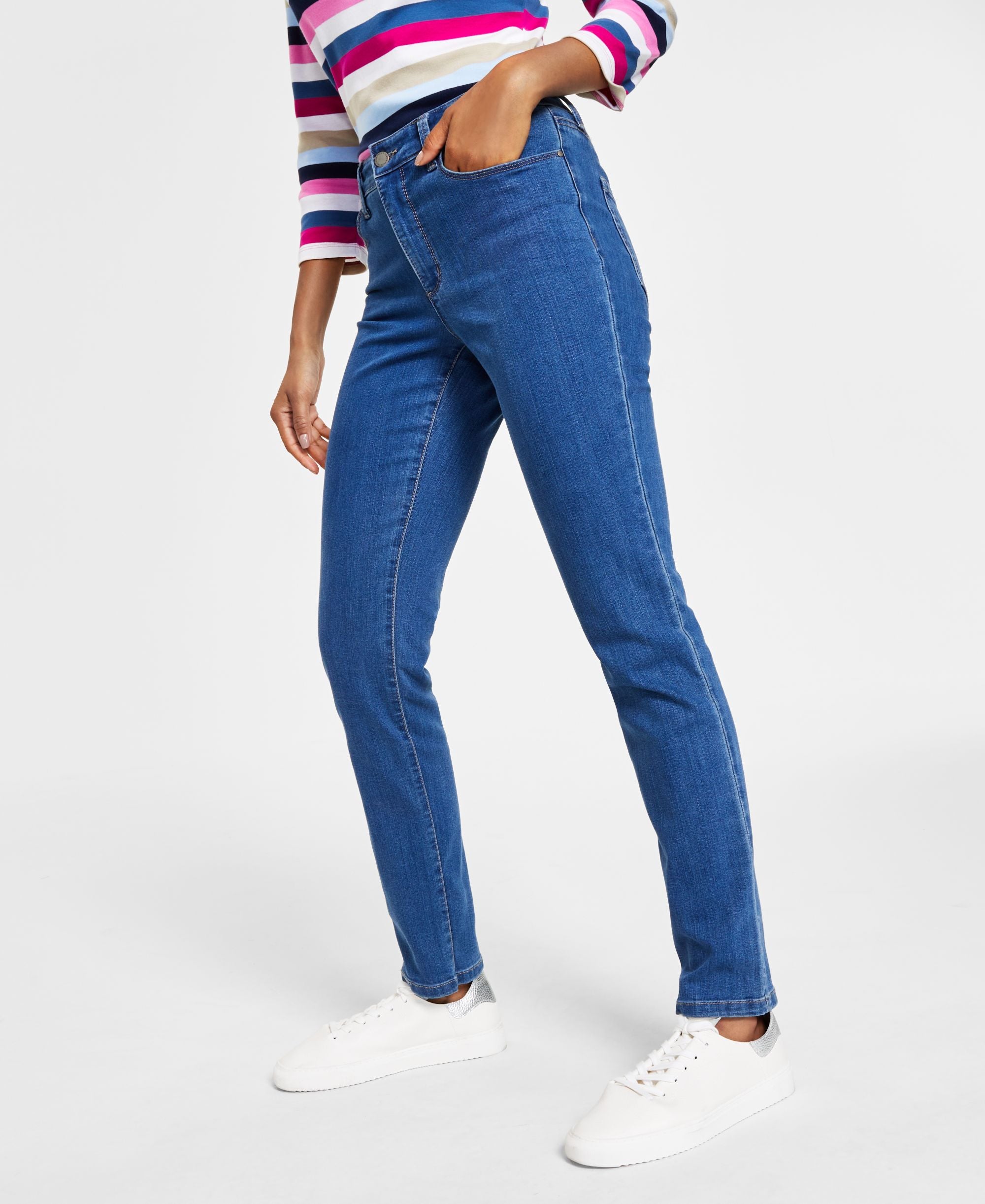 Petite Lexington Straight-Leg Jeans