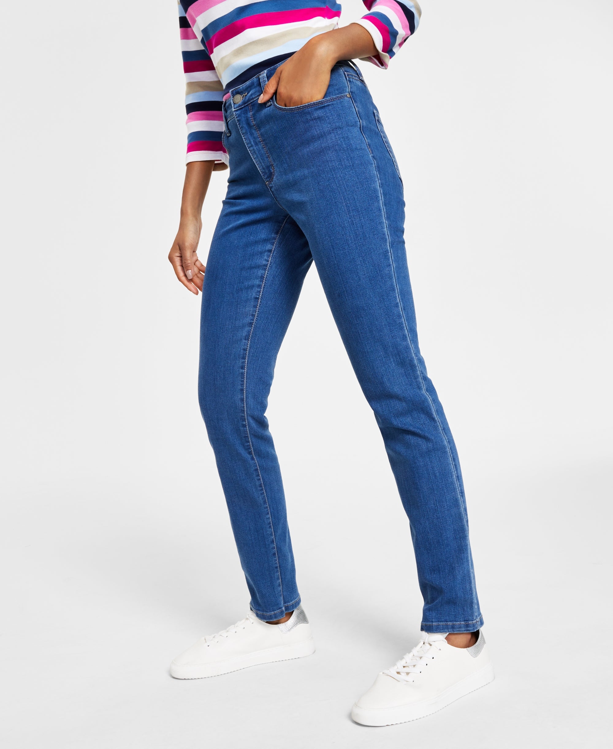 Petite Lexington Straight-Leg Jeans