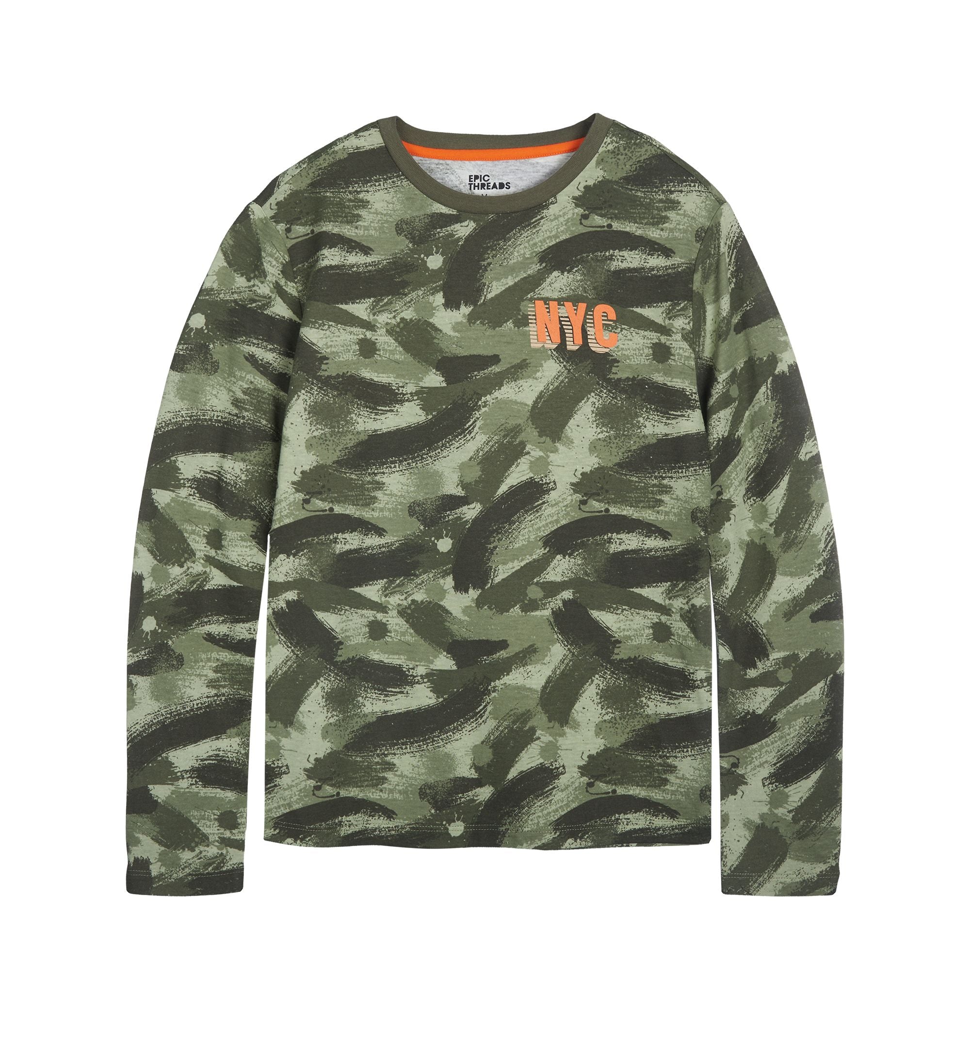 Big Boys Long Sleeves Graphic T-Shirt