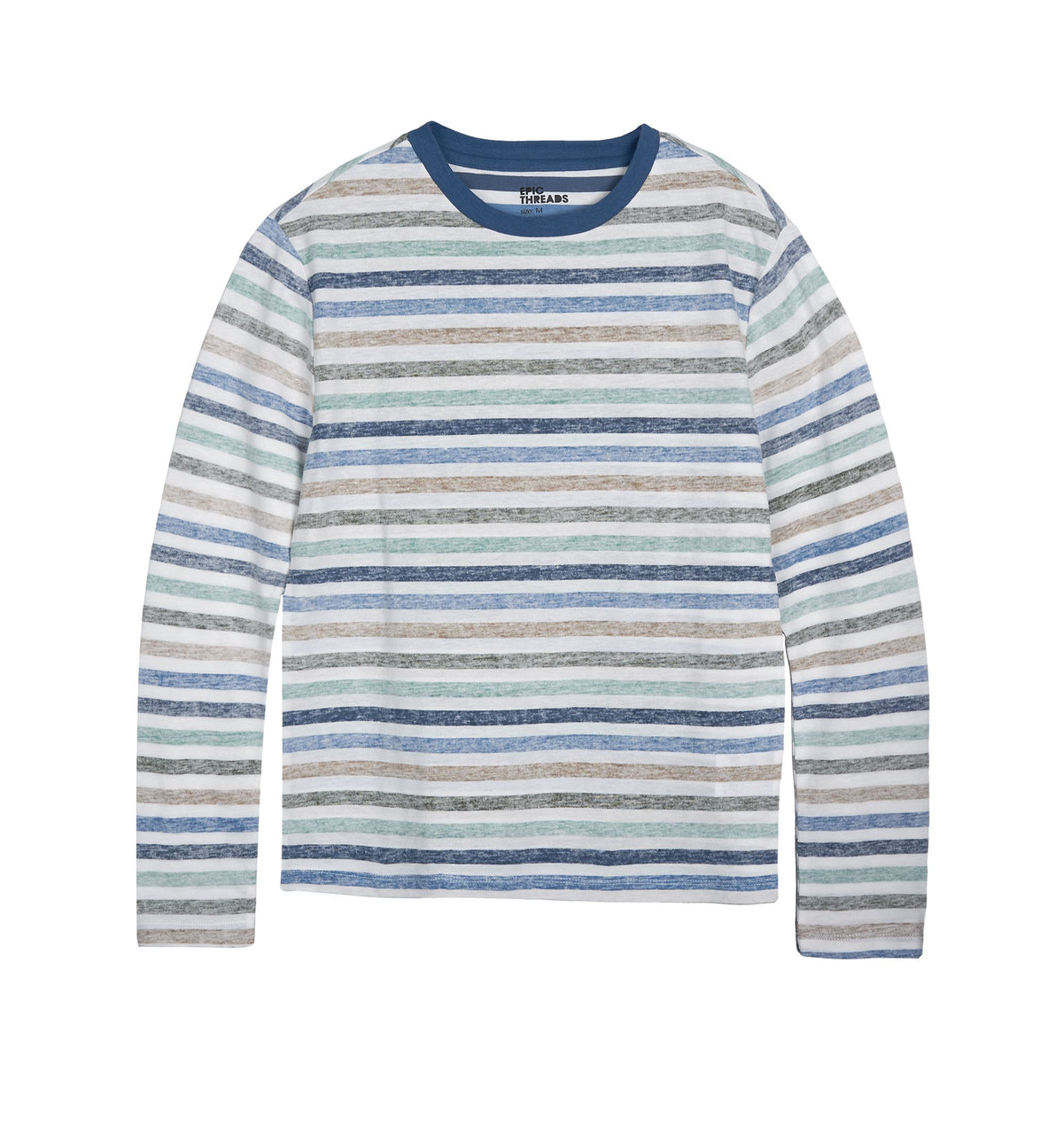 Big Boys Long Sleeves Stripe T-Shirt