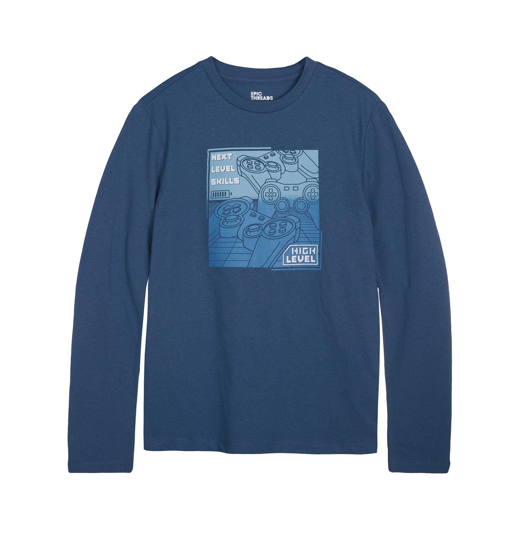 Big Boys Long Sleeves Graphic T-Shirt