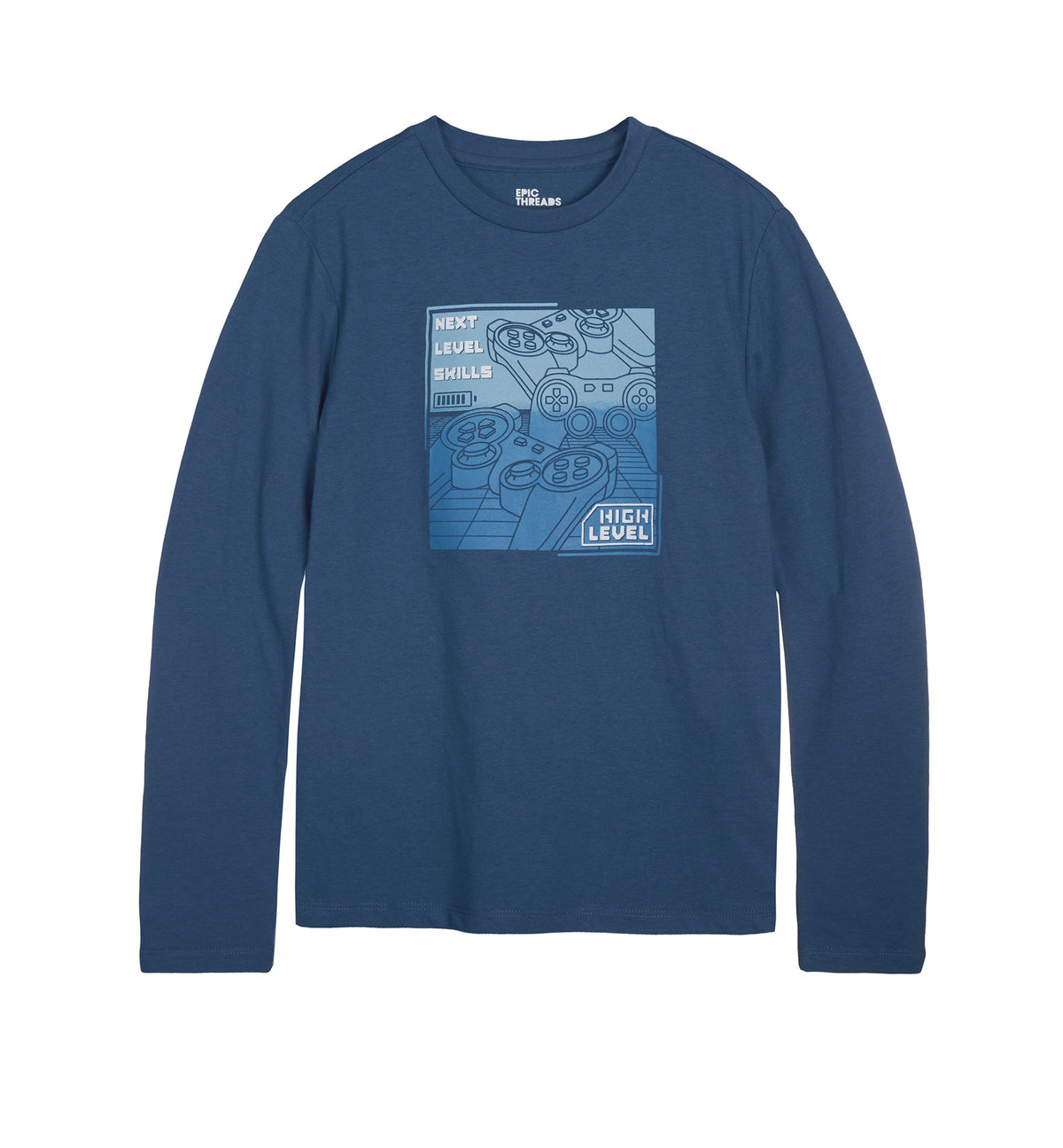 Big Boys Long Sleeves Graphic T-Shirt