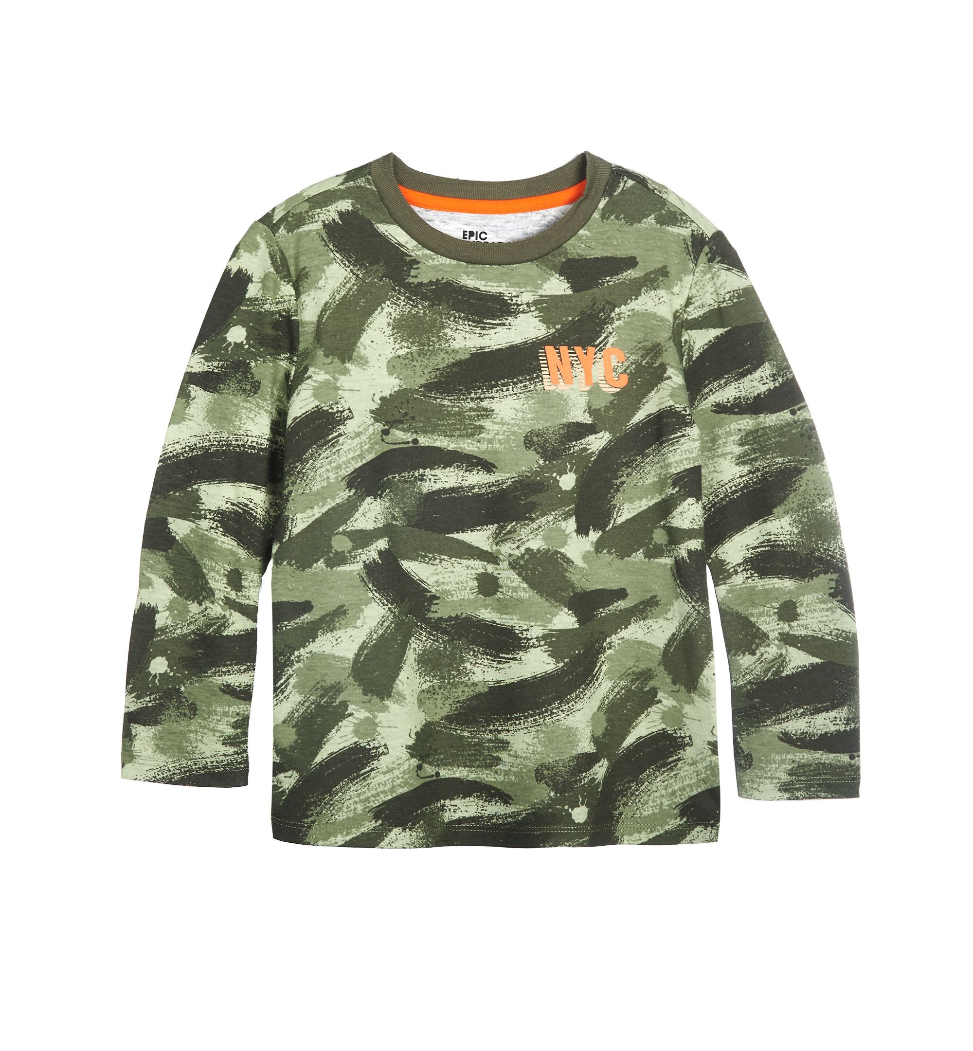 Epic Threads Toddler Boys Long Sleeve Camo T-Shirt