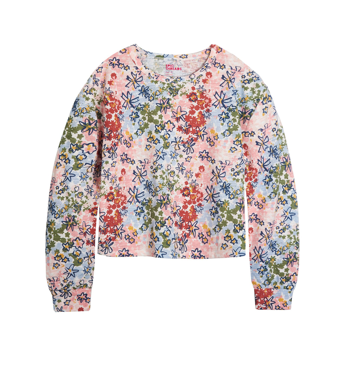 Big Girls Long Sleeve Graphic T-Shirt