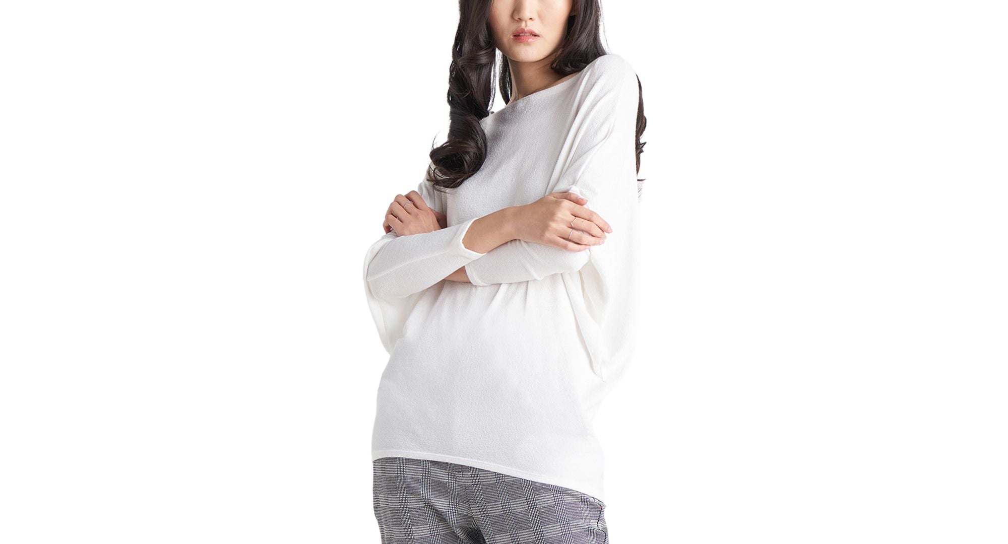 Black Tape Womens Boat Neck Dolman Sleeve Top