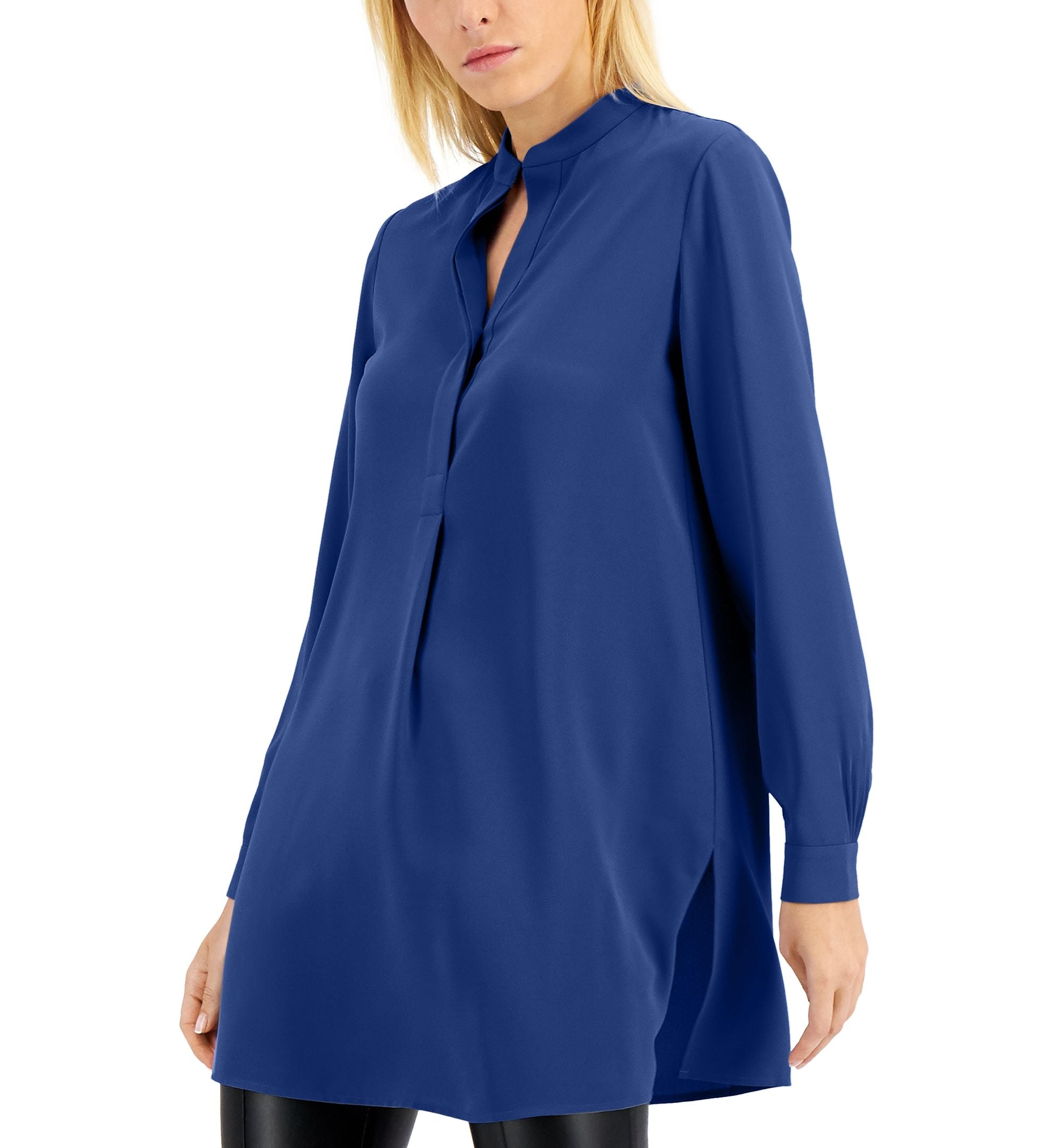Women's Solid Nehru Tunic Top