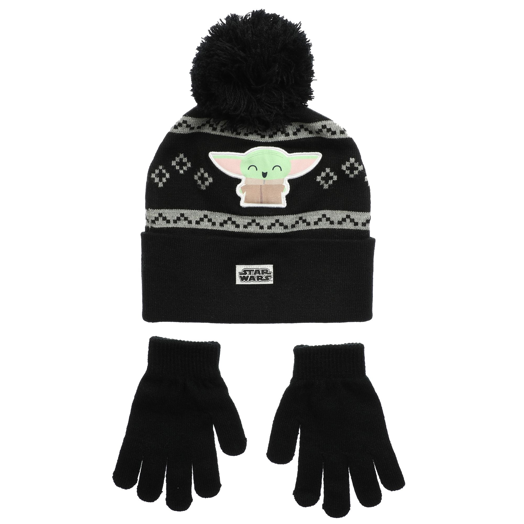 Big Boys The Mandalorian Hat Gloves Set 2 Piece