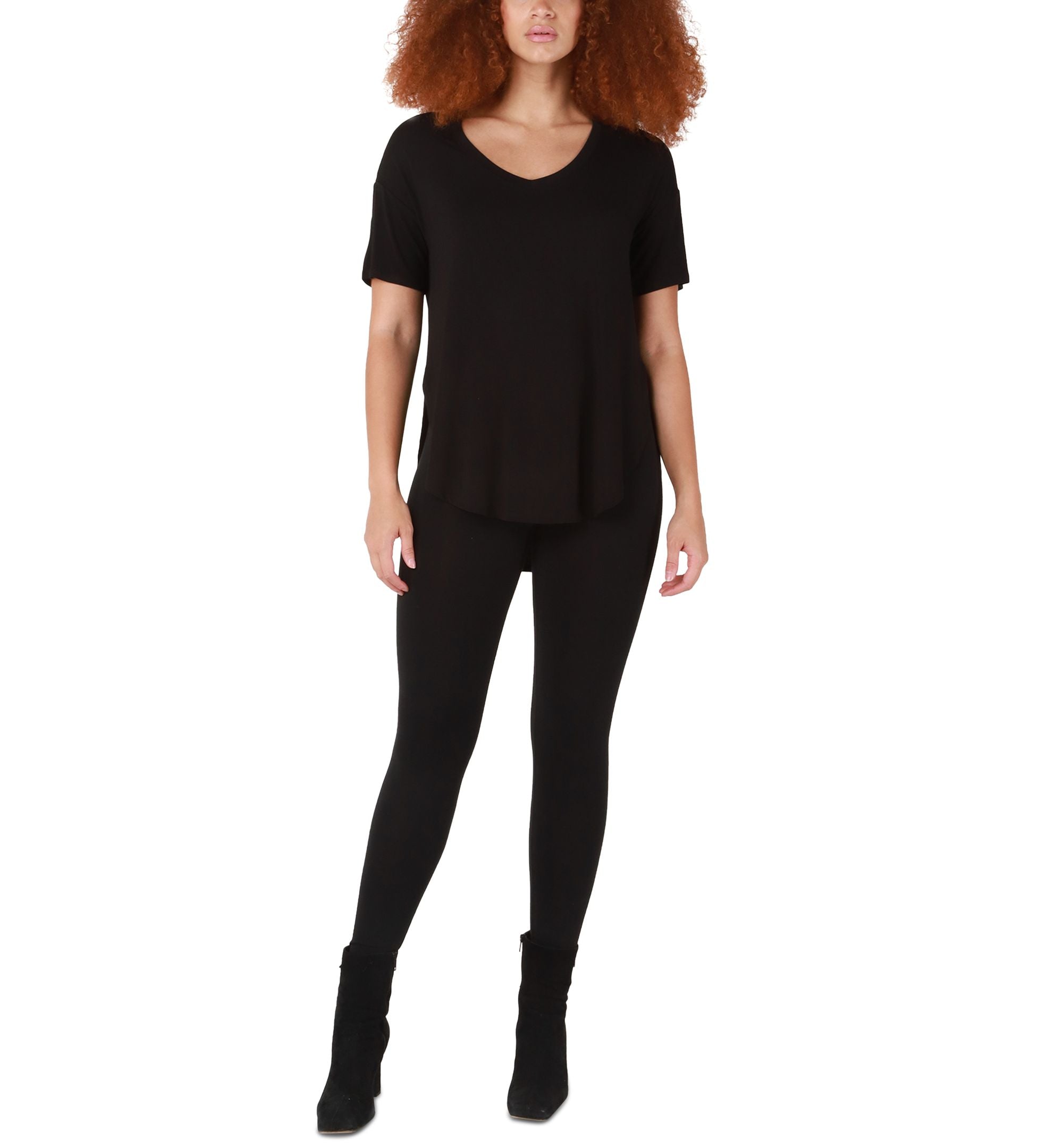 Black Tape Womens Rounded Hem T-Shirt