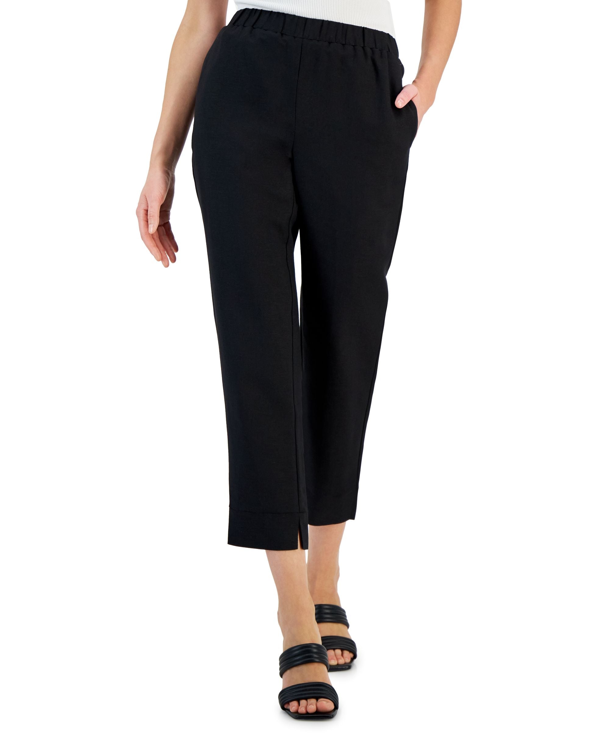 Women's Linen Blend Pull-On Pants
