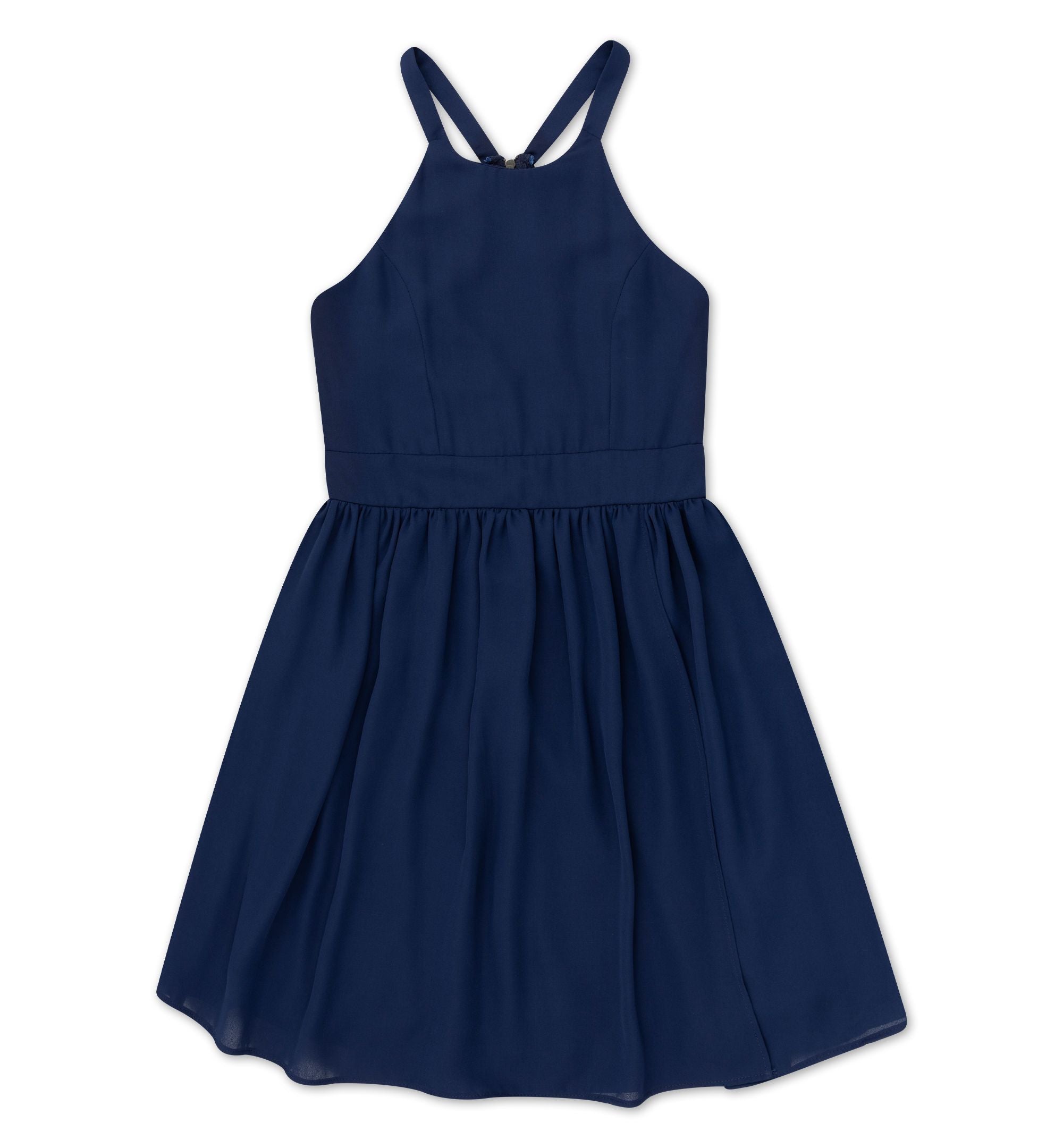 Speechless Big Girls Skater Dress With Lace Back Detail