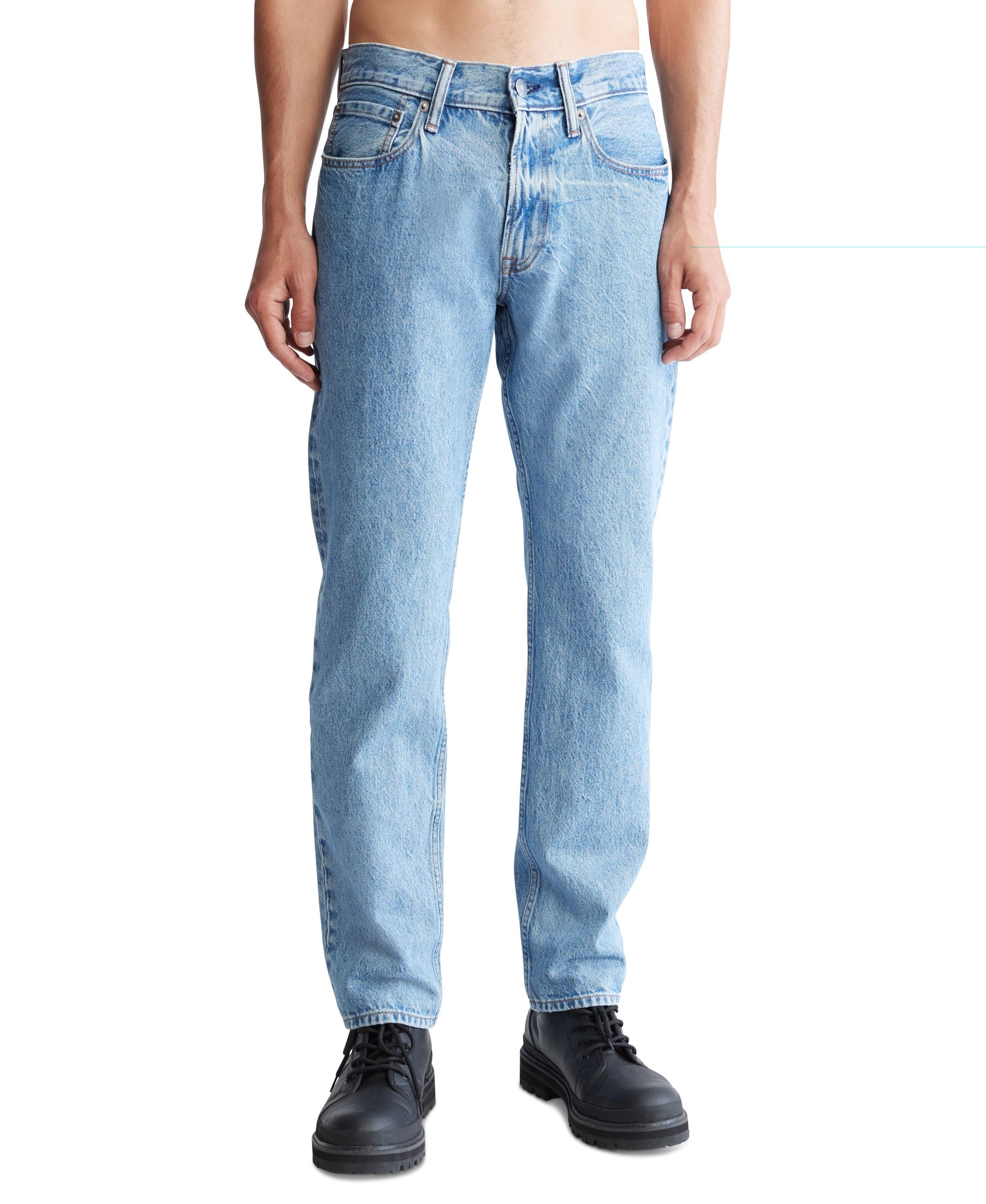 Calvin Klein Men's Standard Straight-Fit Jeans