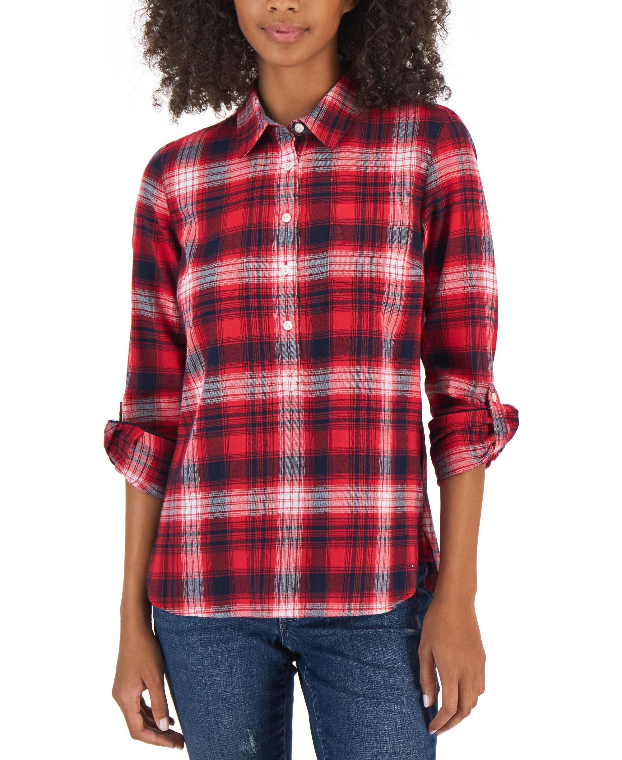 Women's Patch Pocket 5-Button Top