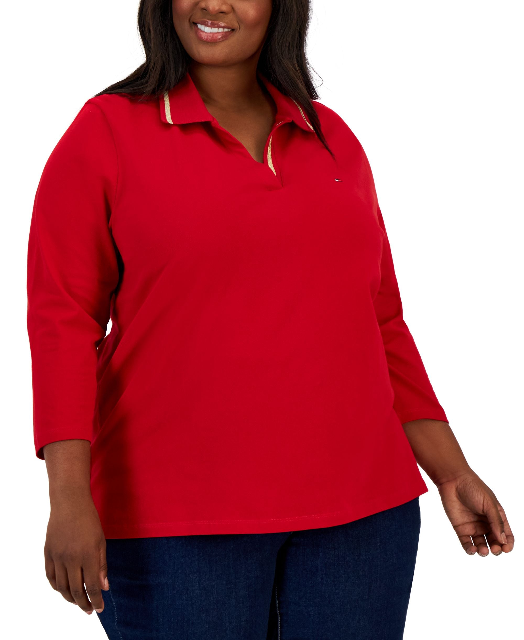 Tommy Hilfiger Plus Size Johnny Collar Polo Shirt