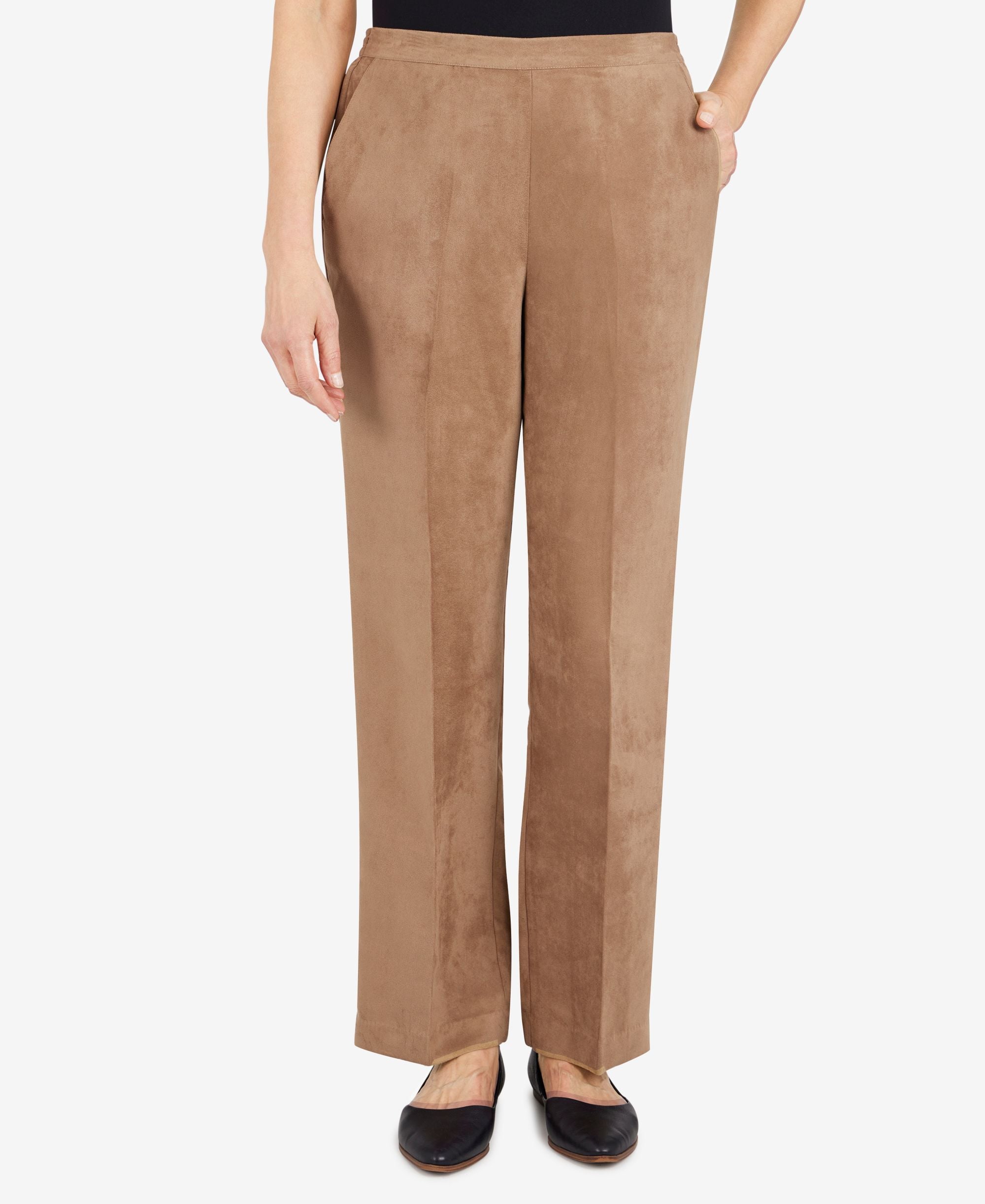 Women's Copper Canyon Suede Pull-On Straight Leg Pant in Regular Length
