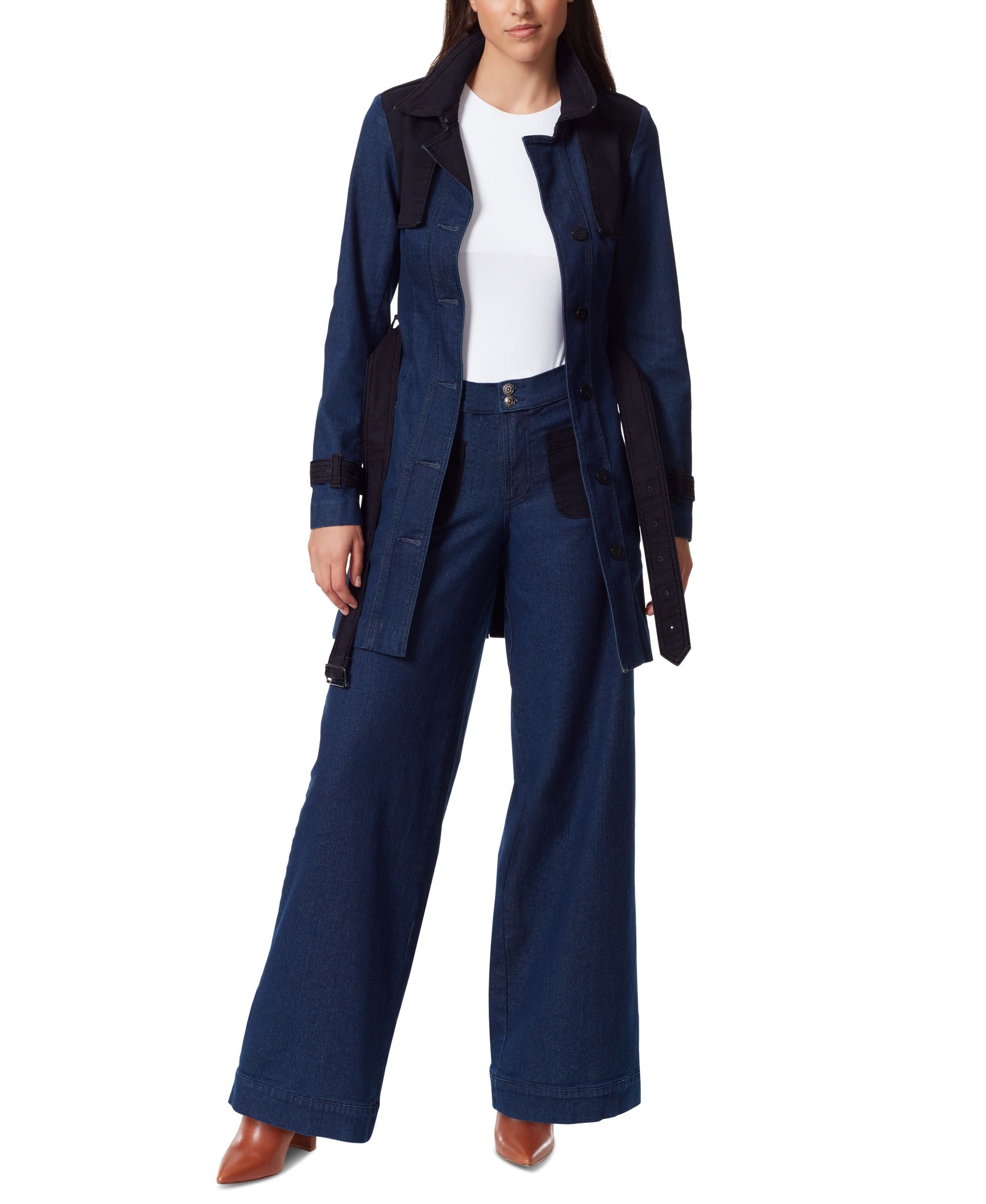 Women's Gloria Vanderbilt x Christian Siriano Denim Trench Coat