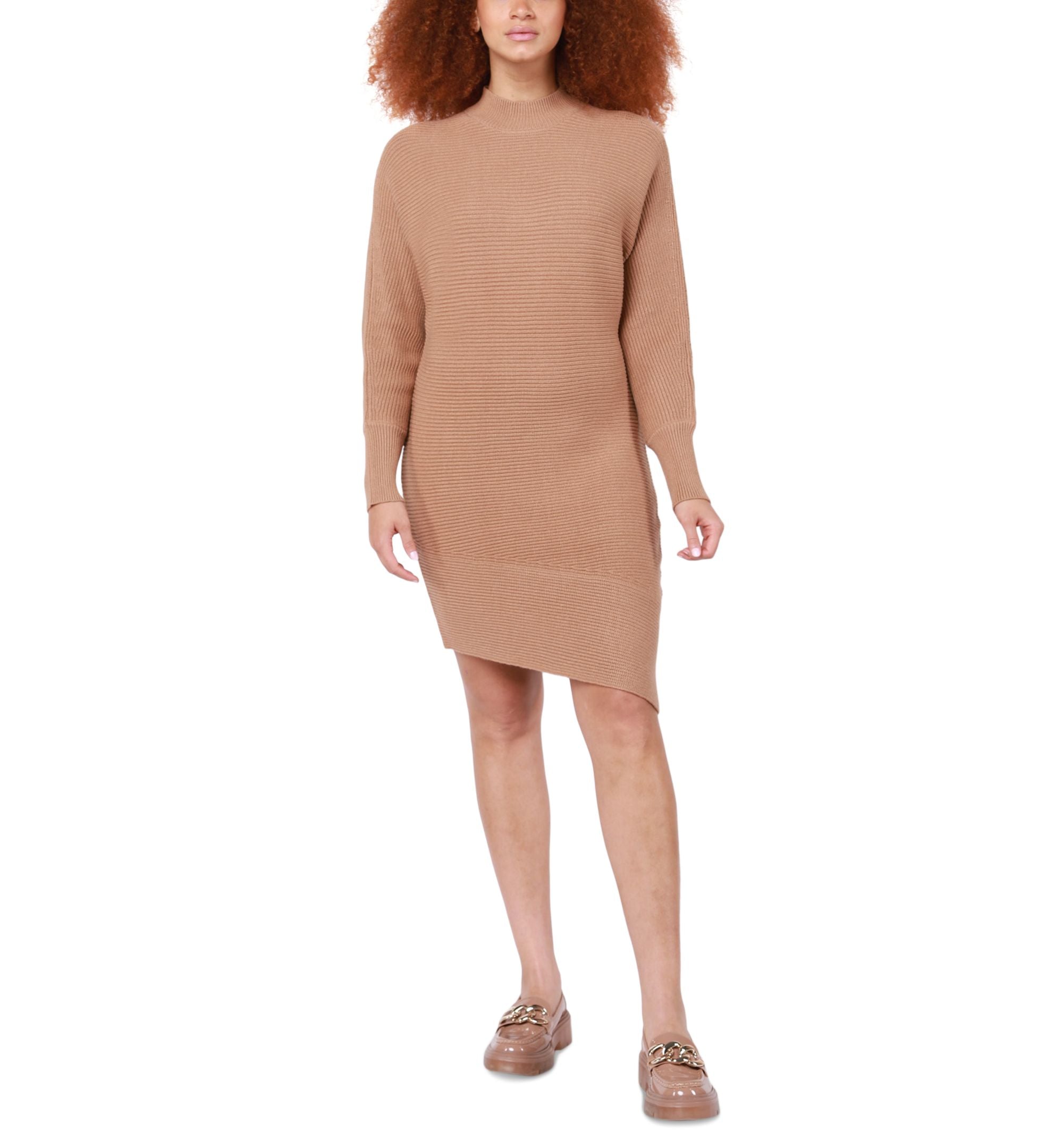 Petite Asymmetrical Sweater Dress