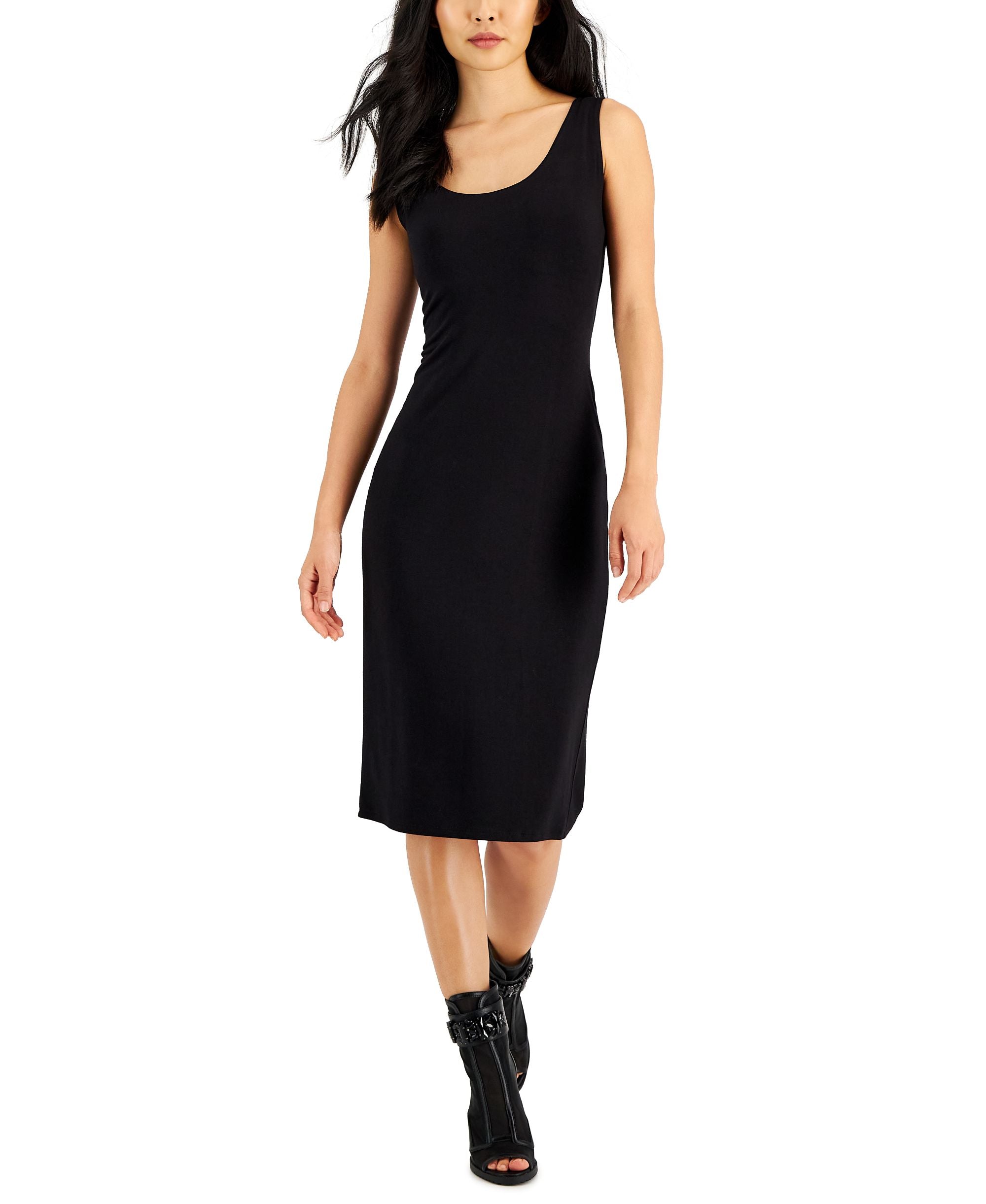 Jamie & Layla Petite Sleeveless Scoop-Neck Bodycon Dress