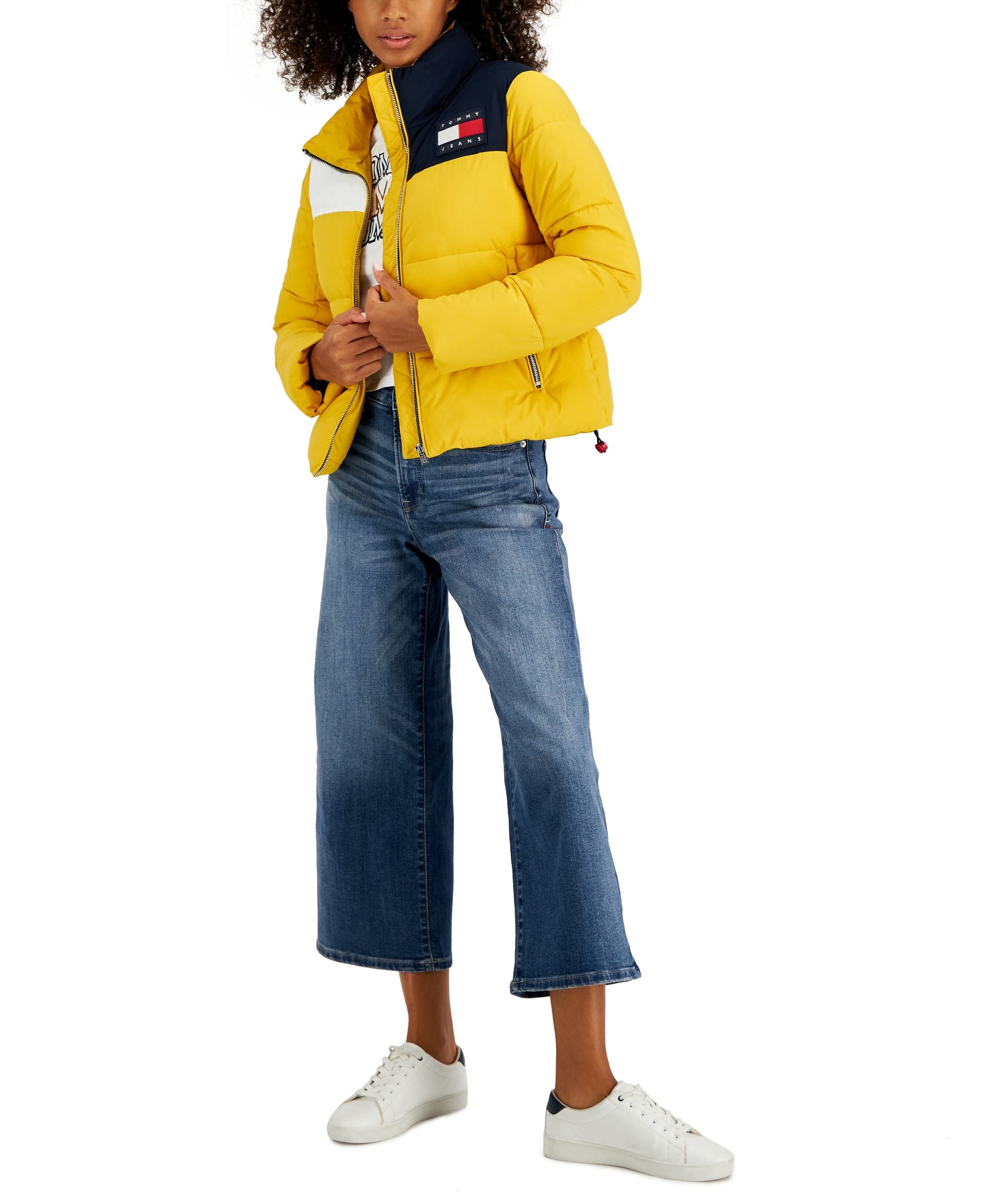 Women's Colorblocked Puffer Jacket