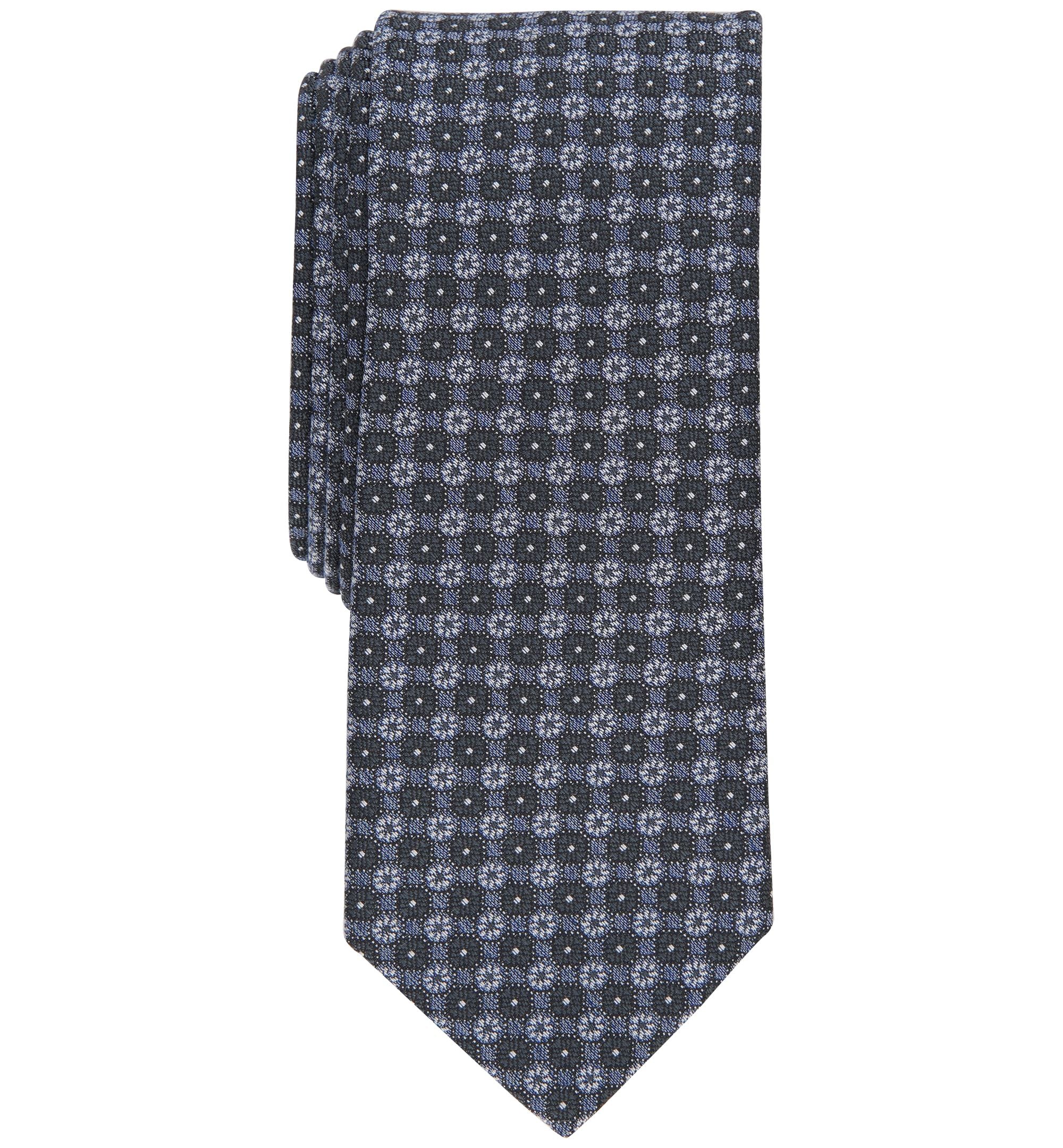 Men's Daisey Skinny Floral Neat Tie