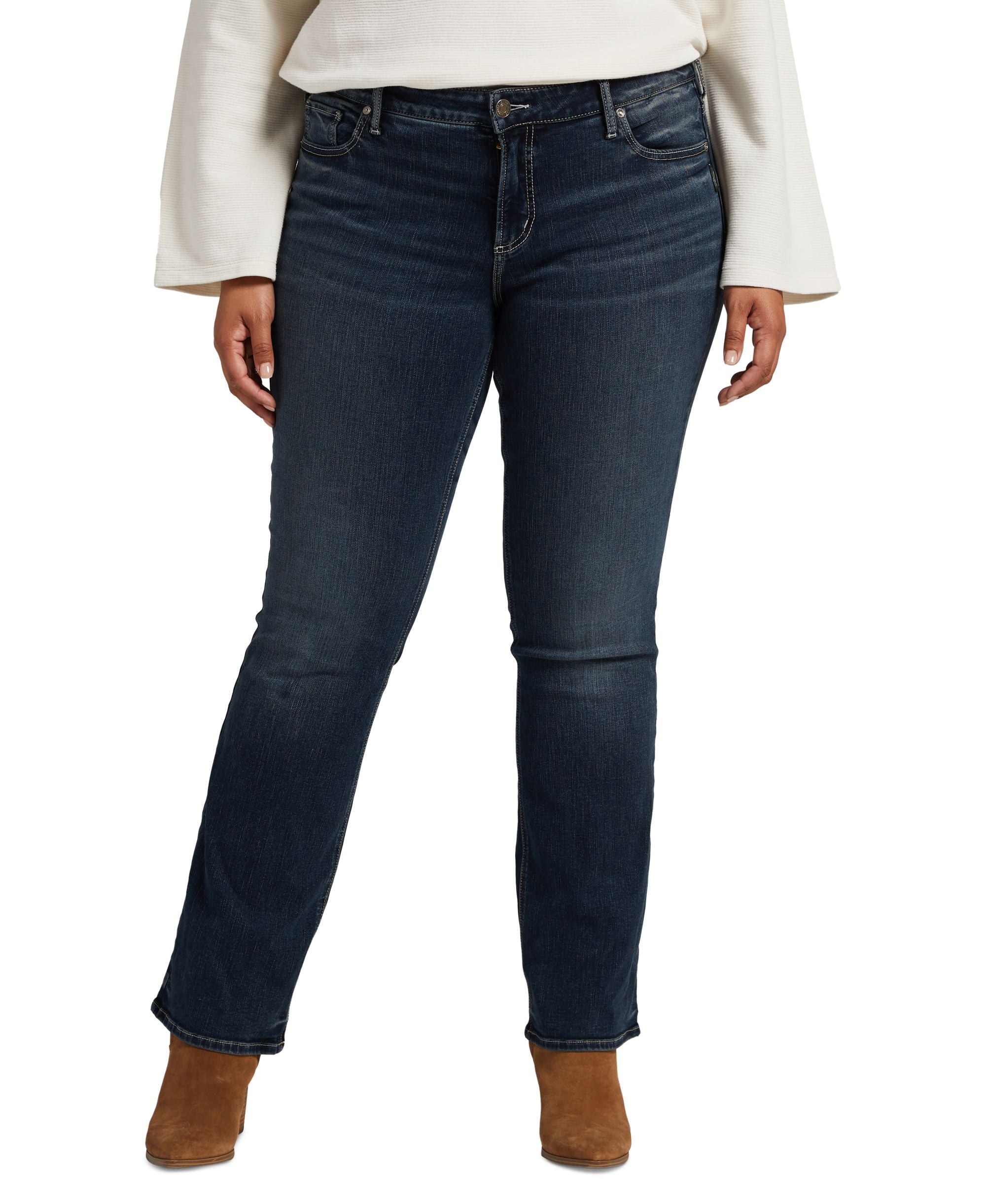 Plus Size Elyse Slim Bootcut Jeans