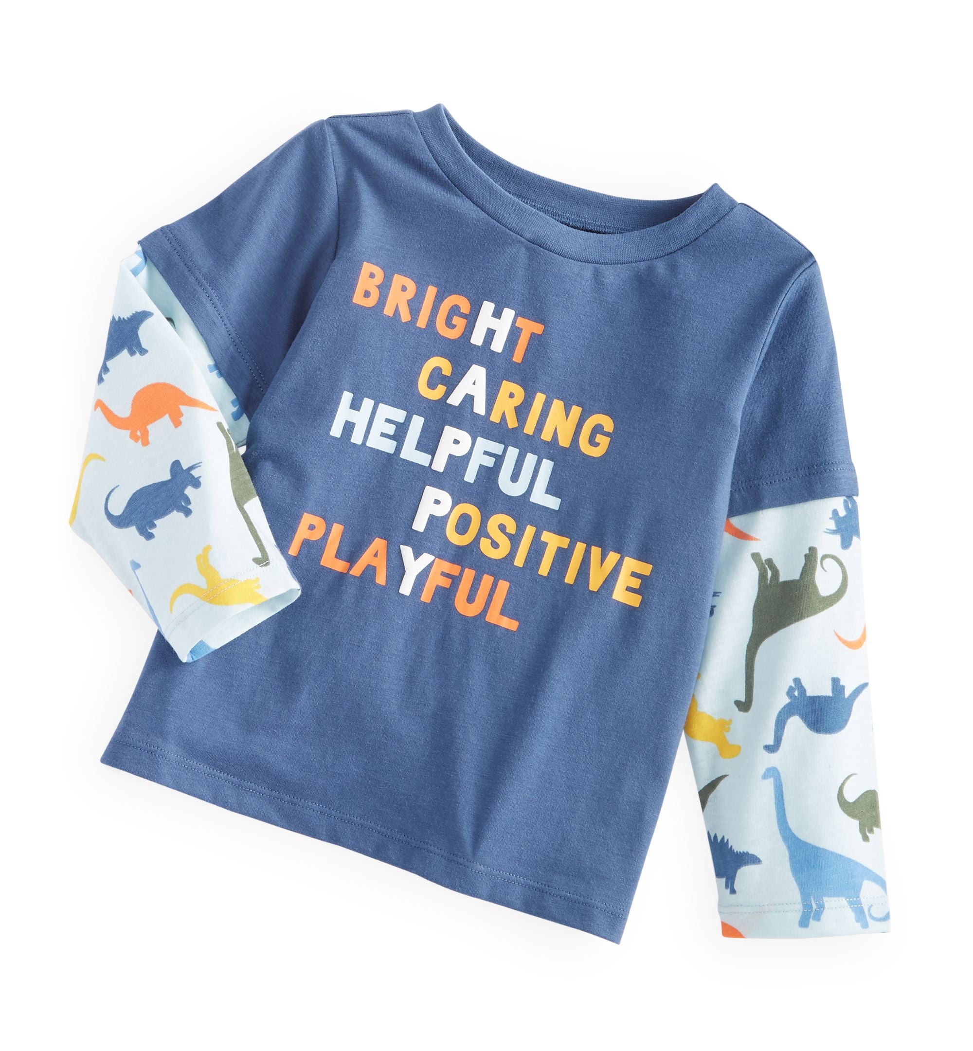 First Impressions Baby Boys Long Sleeve Feeling Happy T-Shirt