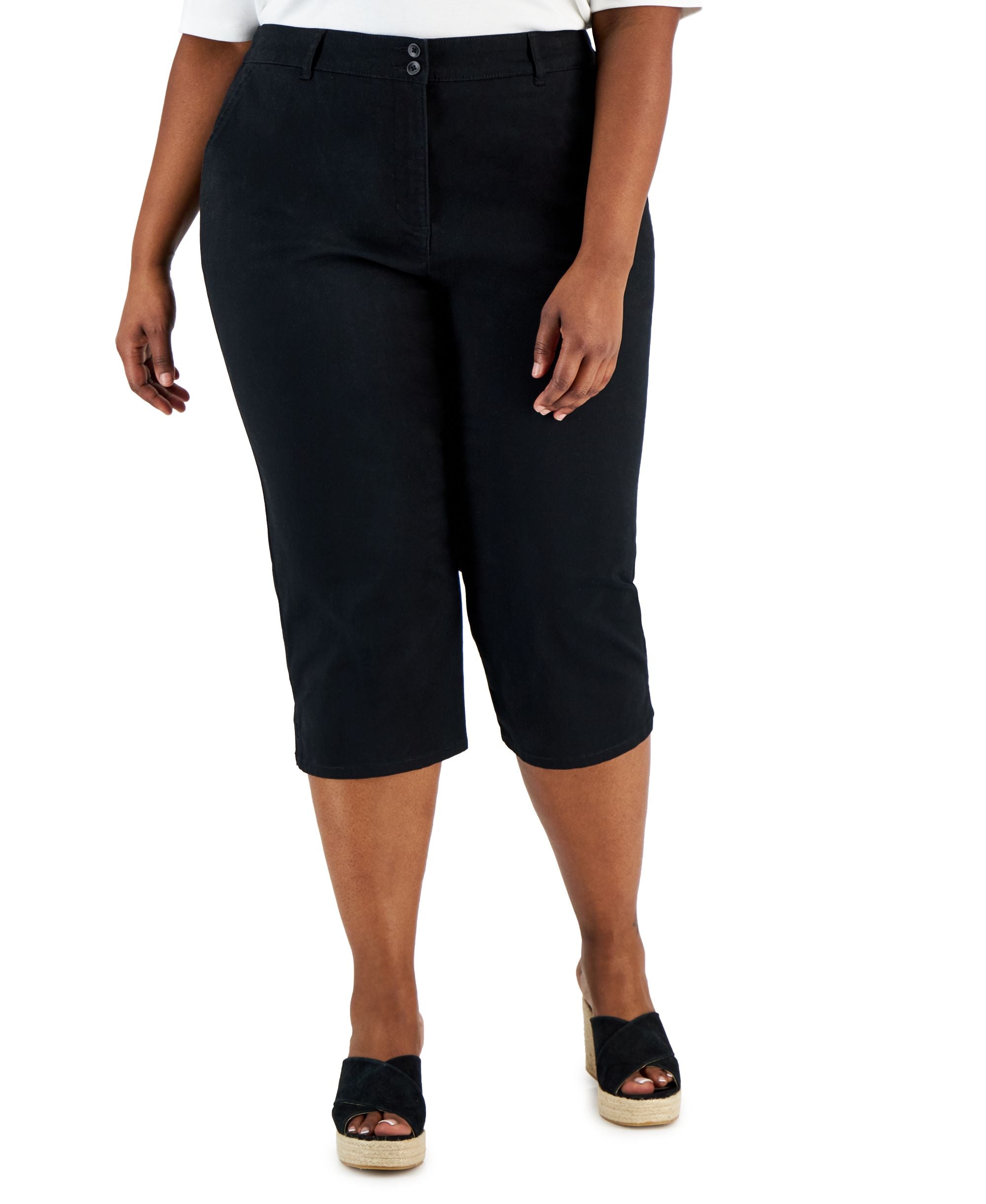 Karen Scott Plus Size Comfort Waist Capri Pants