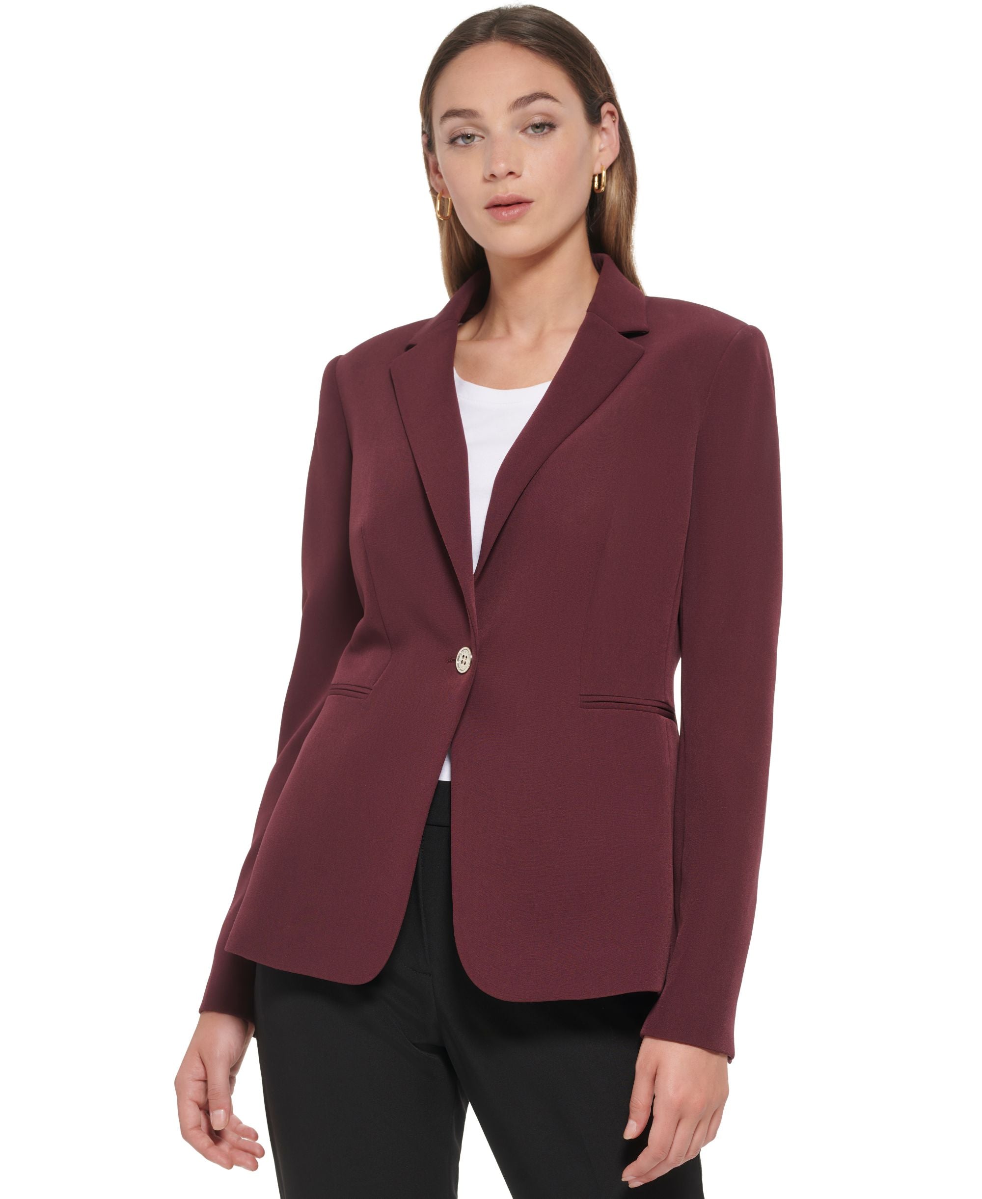 Tommy Hilfiger Womans Single Button Flex Fit Blazer