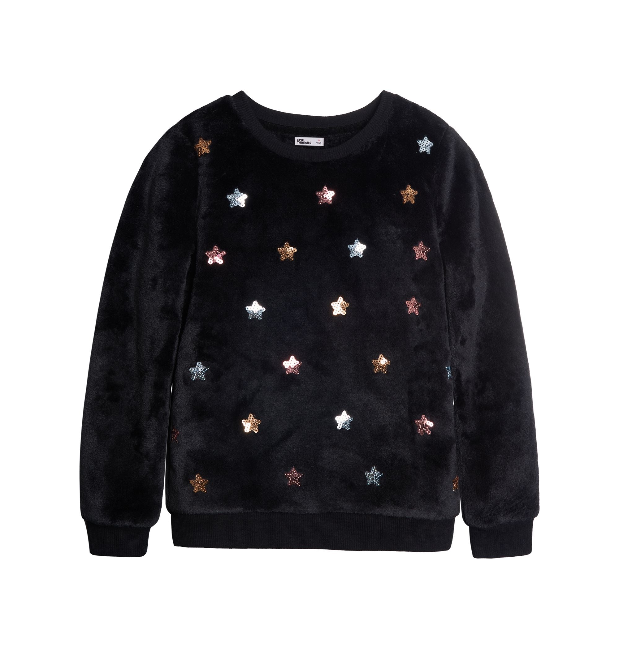 Epic Threads Big Girls Star Cozy Sweatshirt