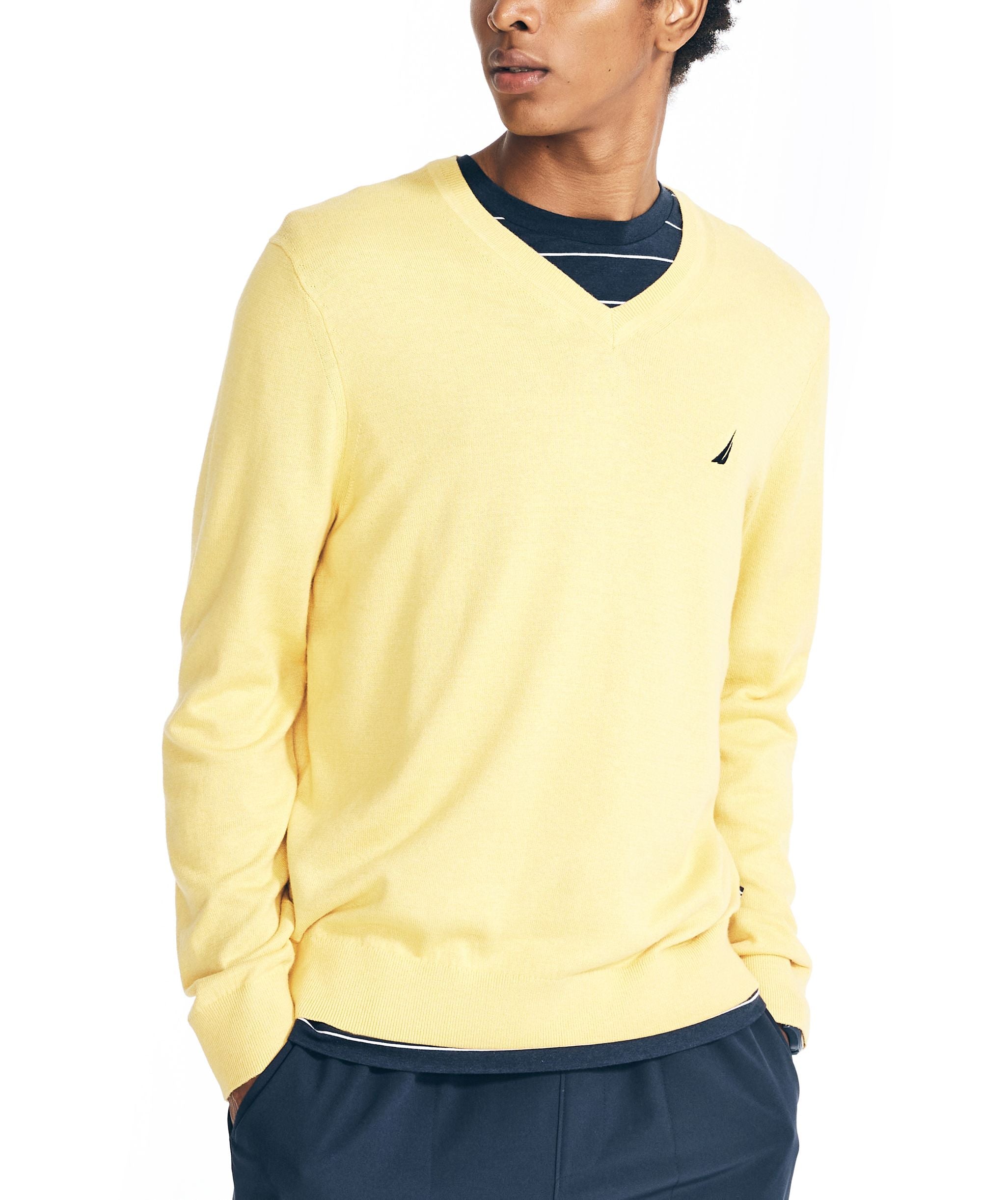 Nautica Mens Navtech V Neck Sweater