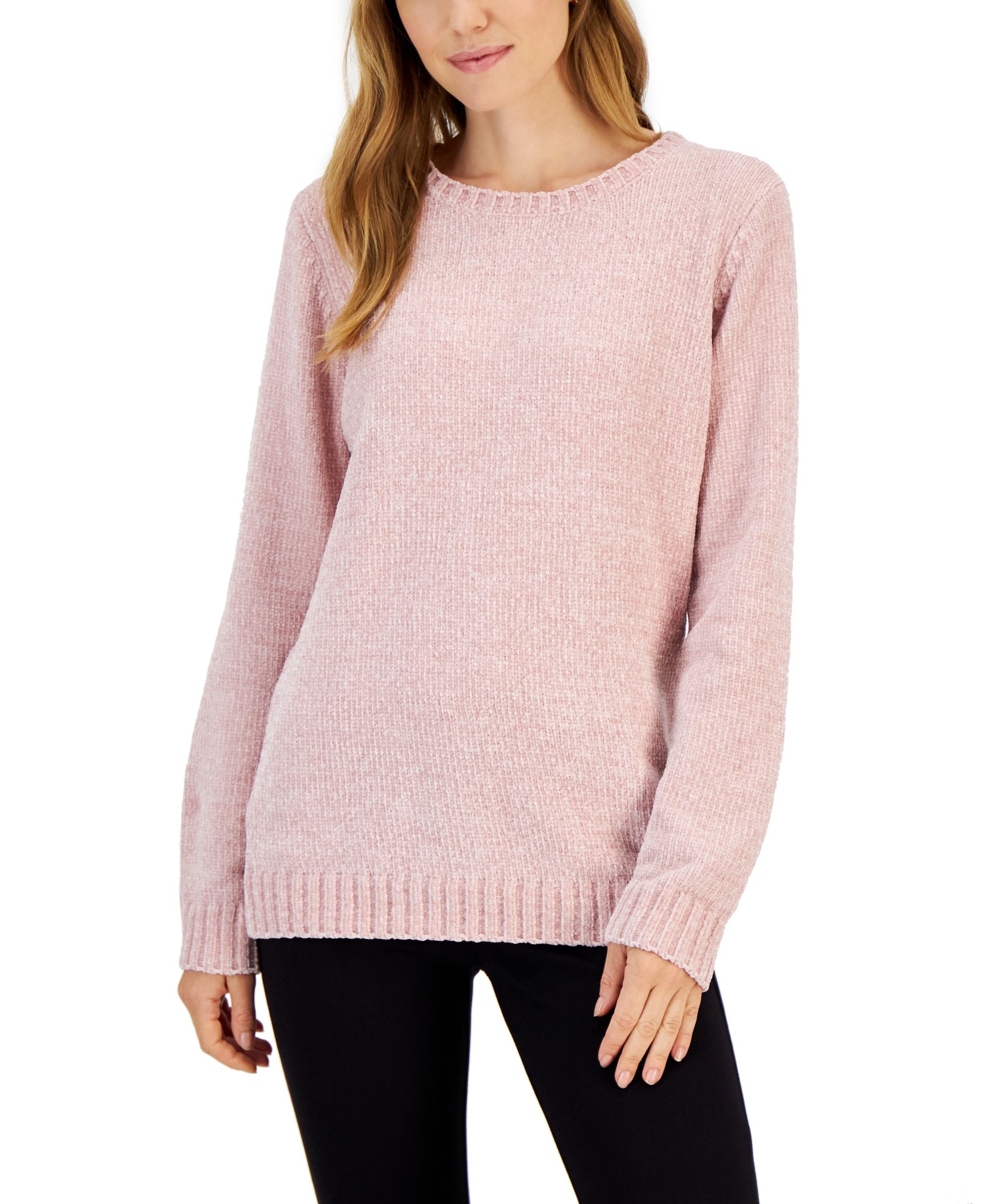 Petite Crewneck Chenille Sweater