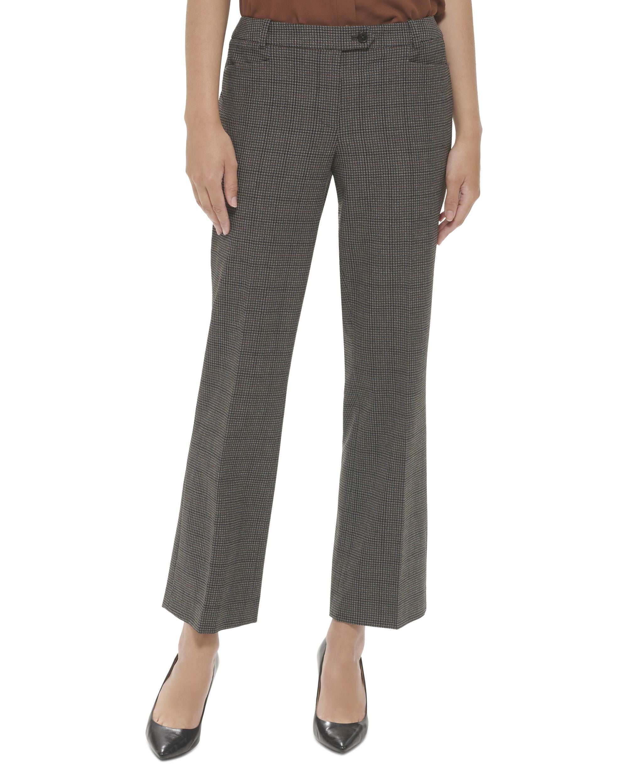 Calvin Klein Womens Petites Modern Fit Tapered Leg Dress Pants