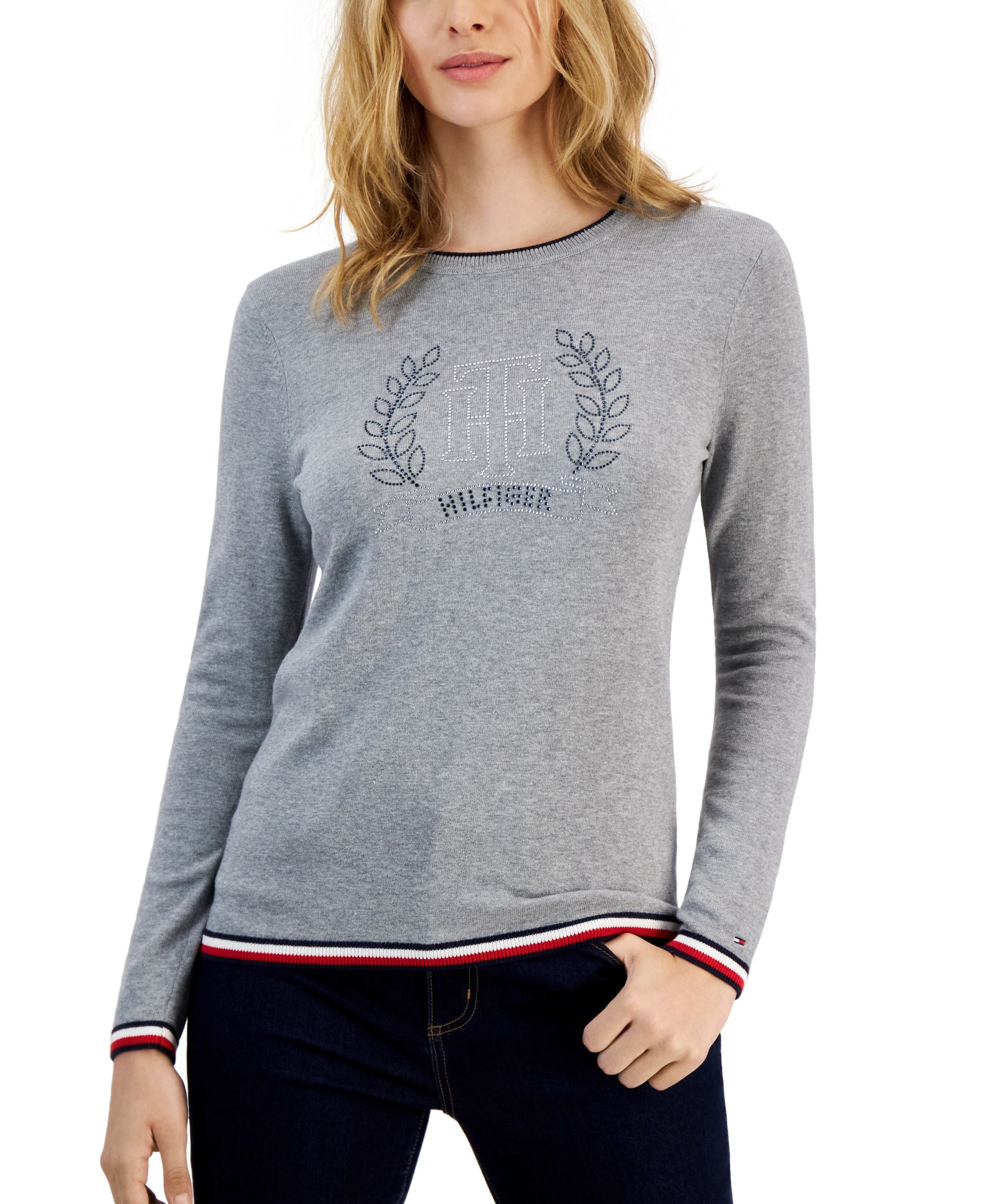 Women's Logo Crest Long Sleeve Sweater