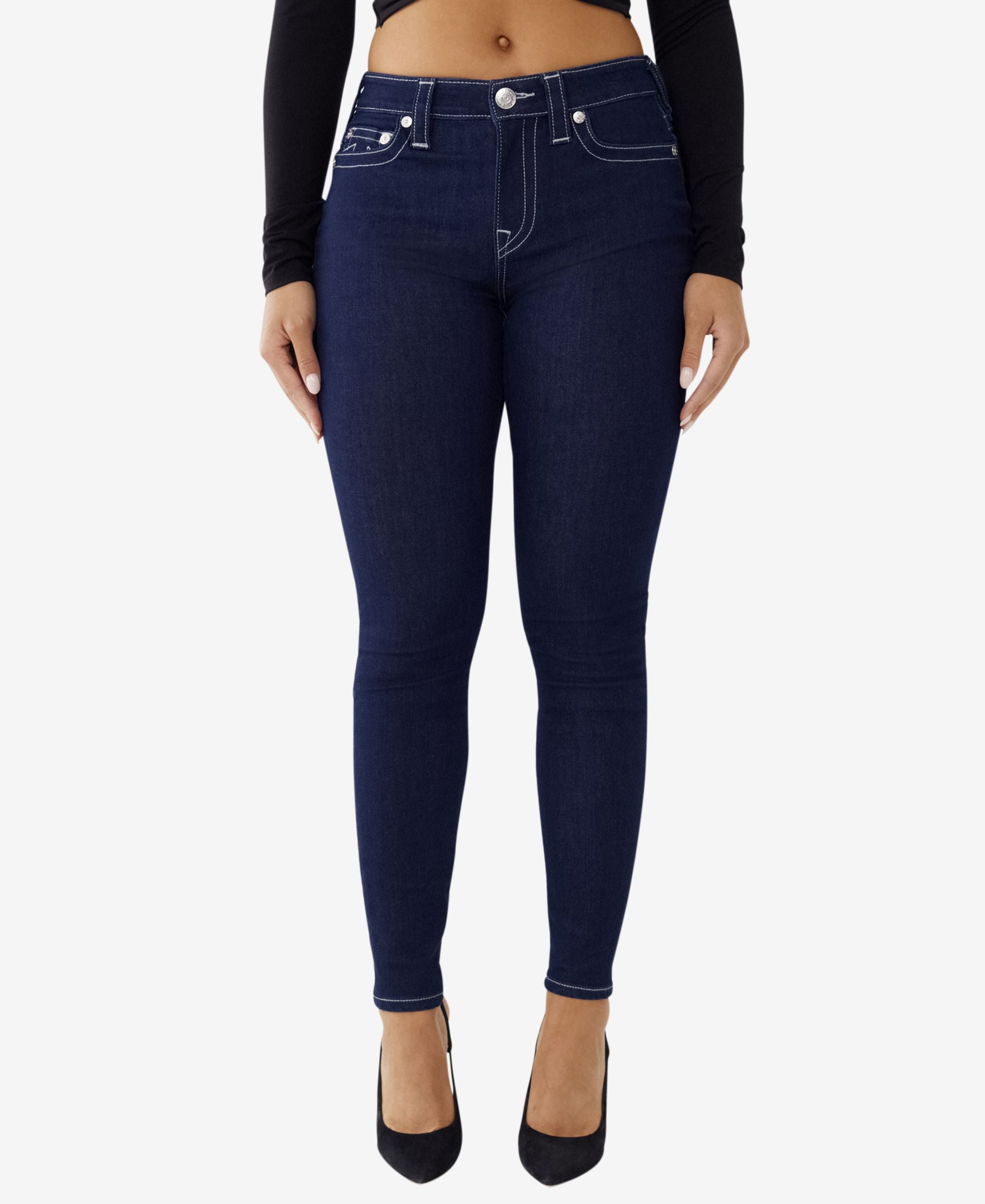 Women's Jennie Mid Rise Skinny Crystal Jeans