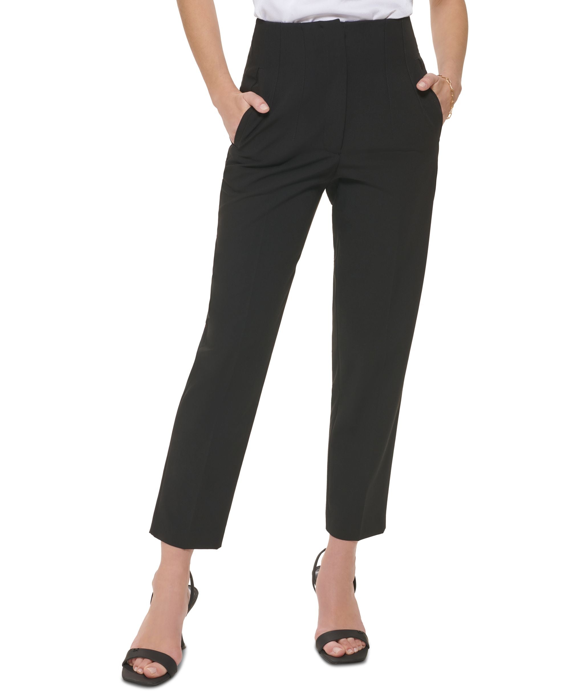 Calvin Klein Womens Infinite Stretch Ankle Pants