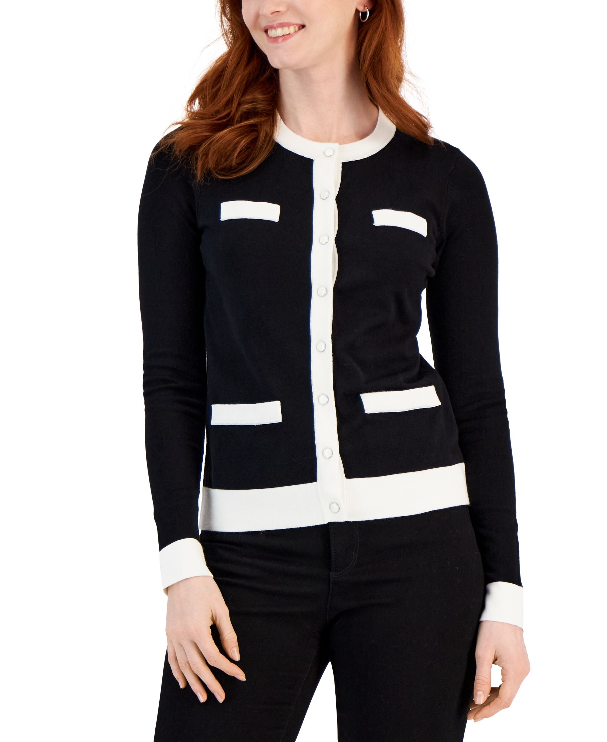 Charter Club Colorblocked Cardigan