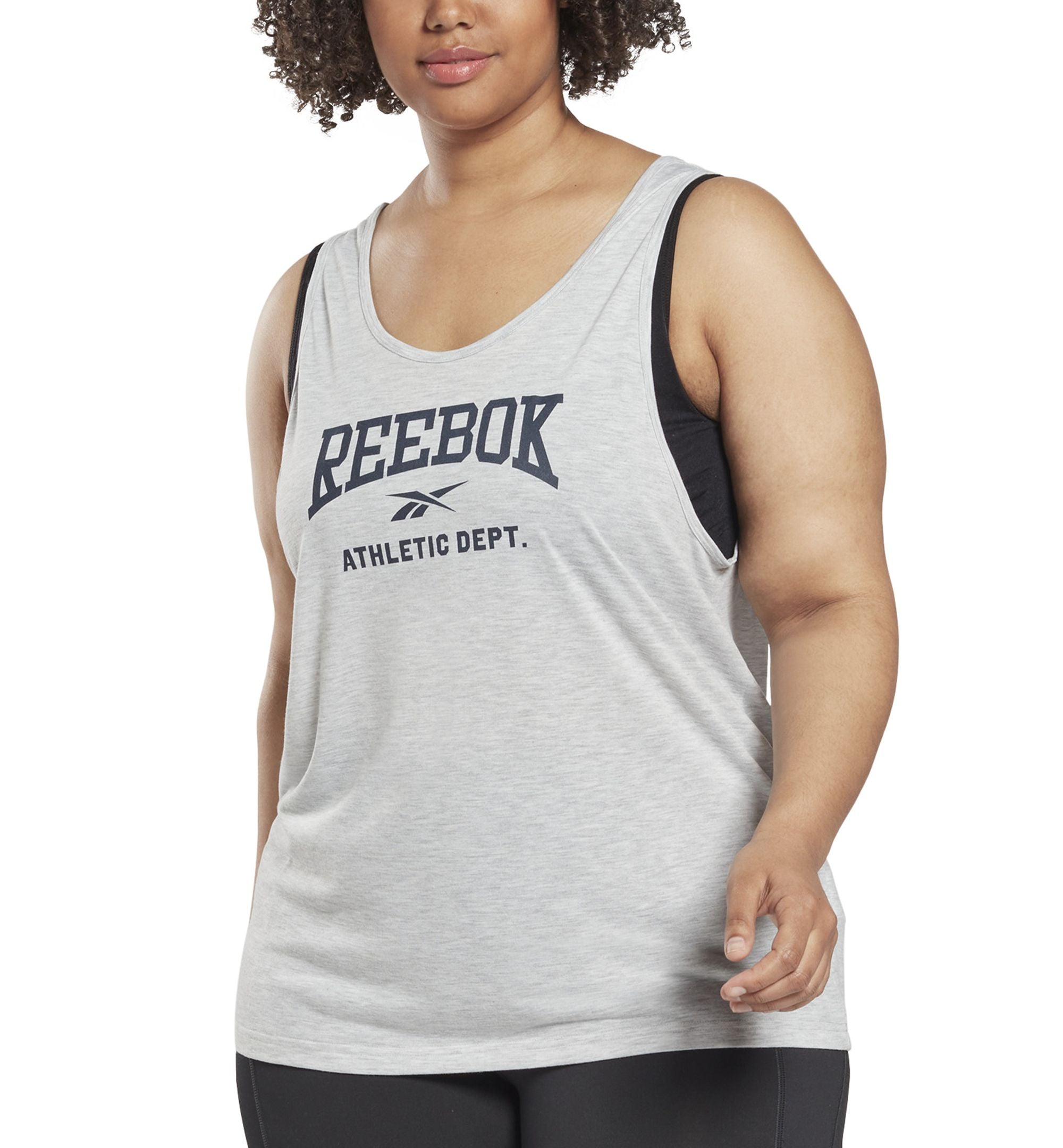 Reebok Plus Size Workout Ready Supremium Big Logo Tank Top
