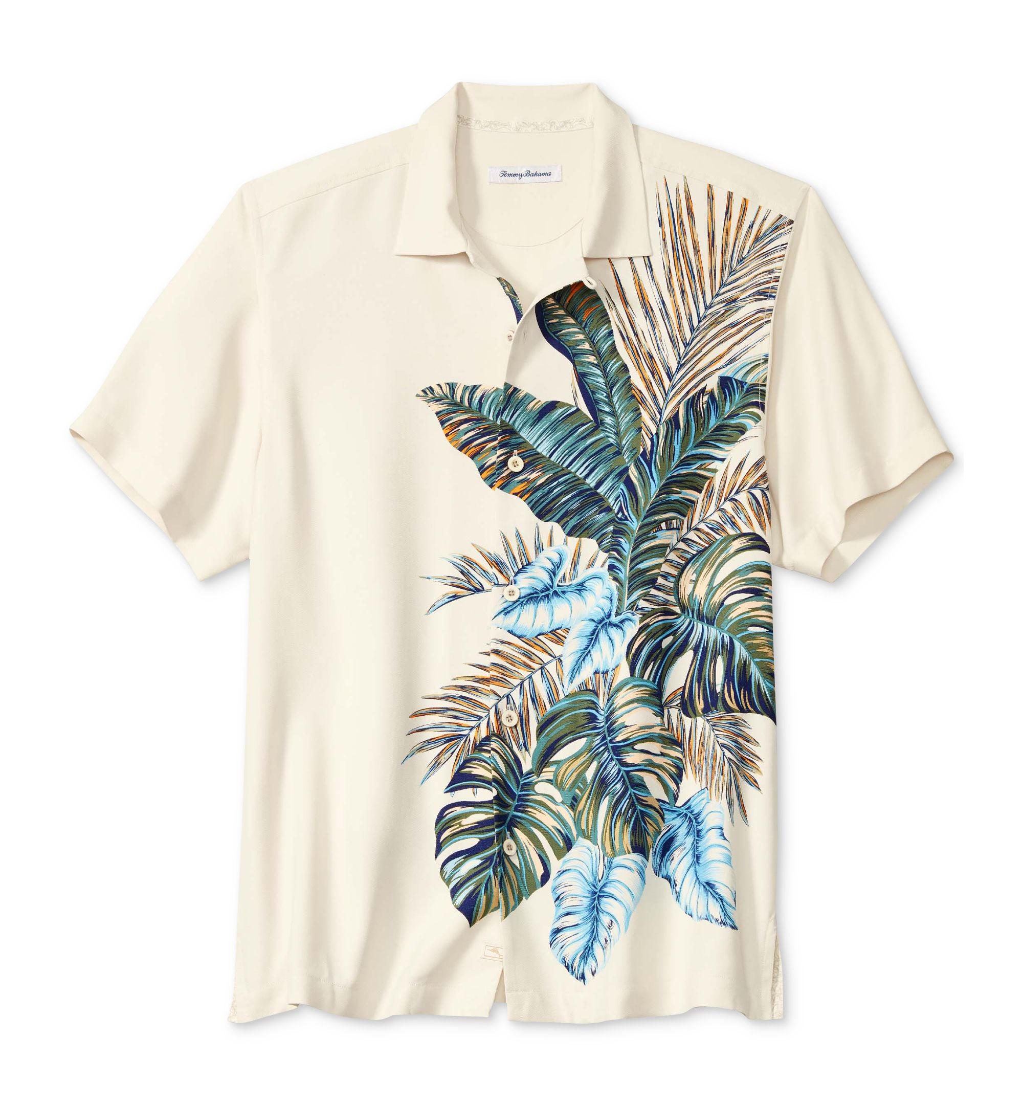 Men's Classic Fit Sand Froncisco Silk Camp Shirt